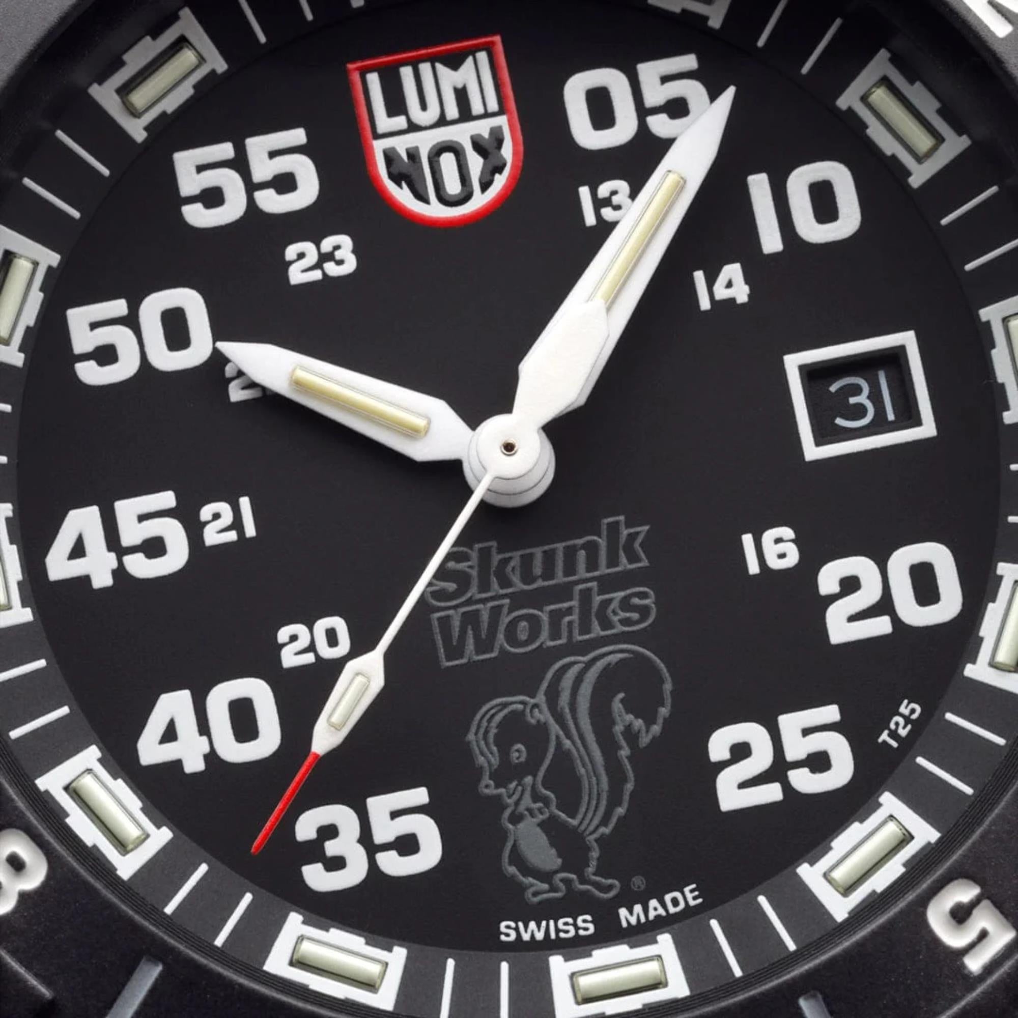 Luminox F-117 Nighthawk x Skunk Works 44mm Quartz Black Dial Black Rubber Strap Men's Watch XA.6442.H.SET