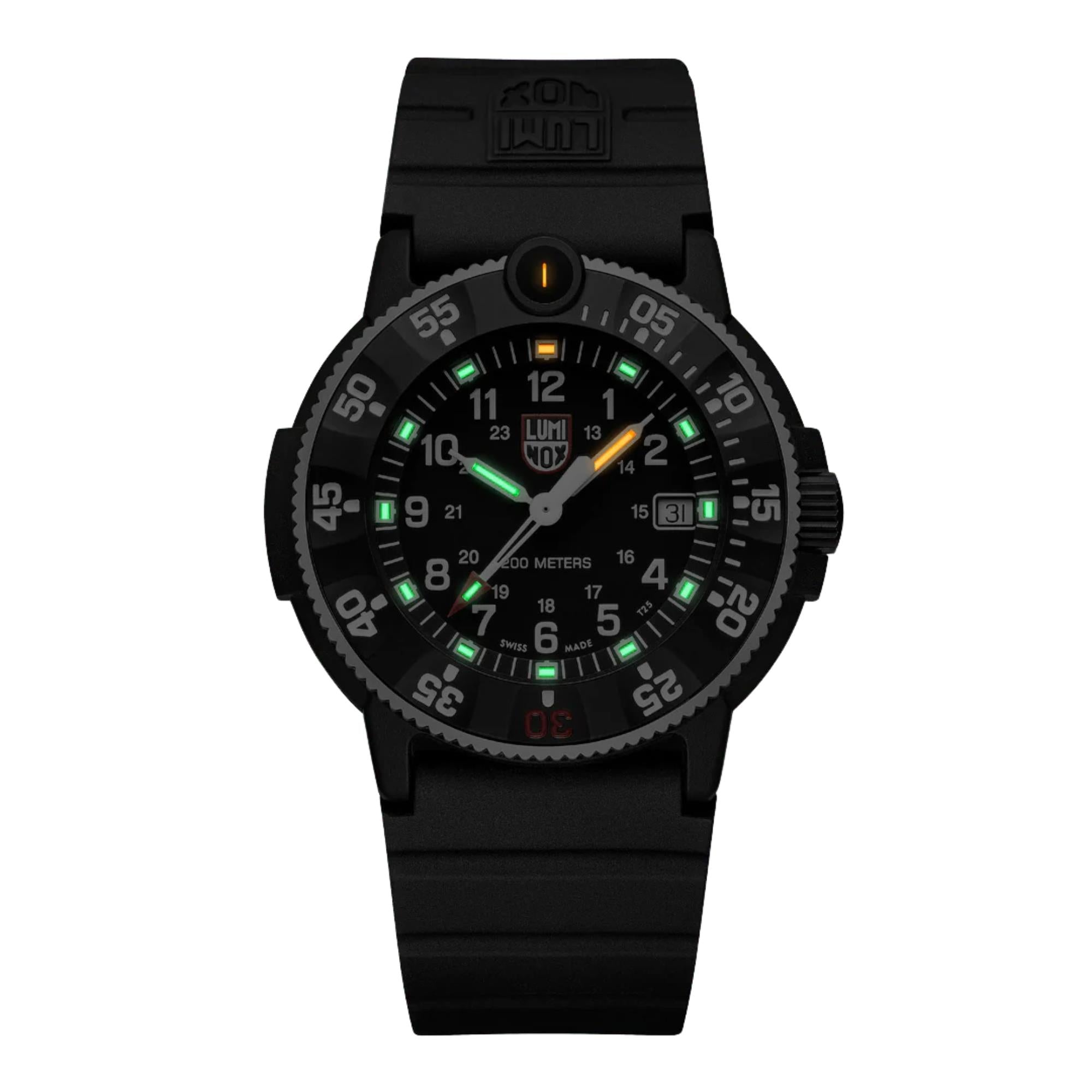 Luminox Navy SEAL Original Black Dial Rubber Strap Men's Watch XS.3001.H.SET