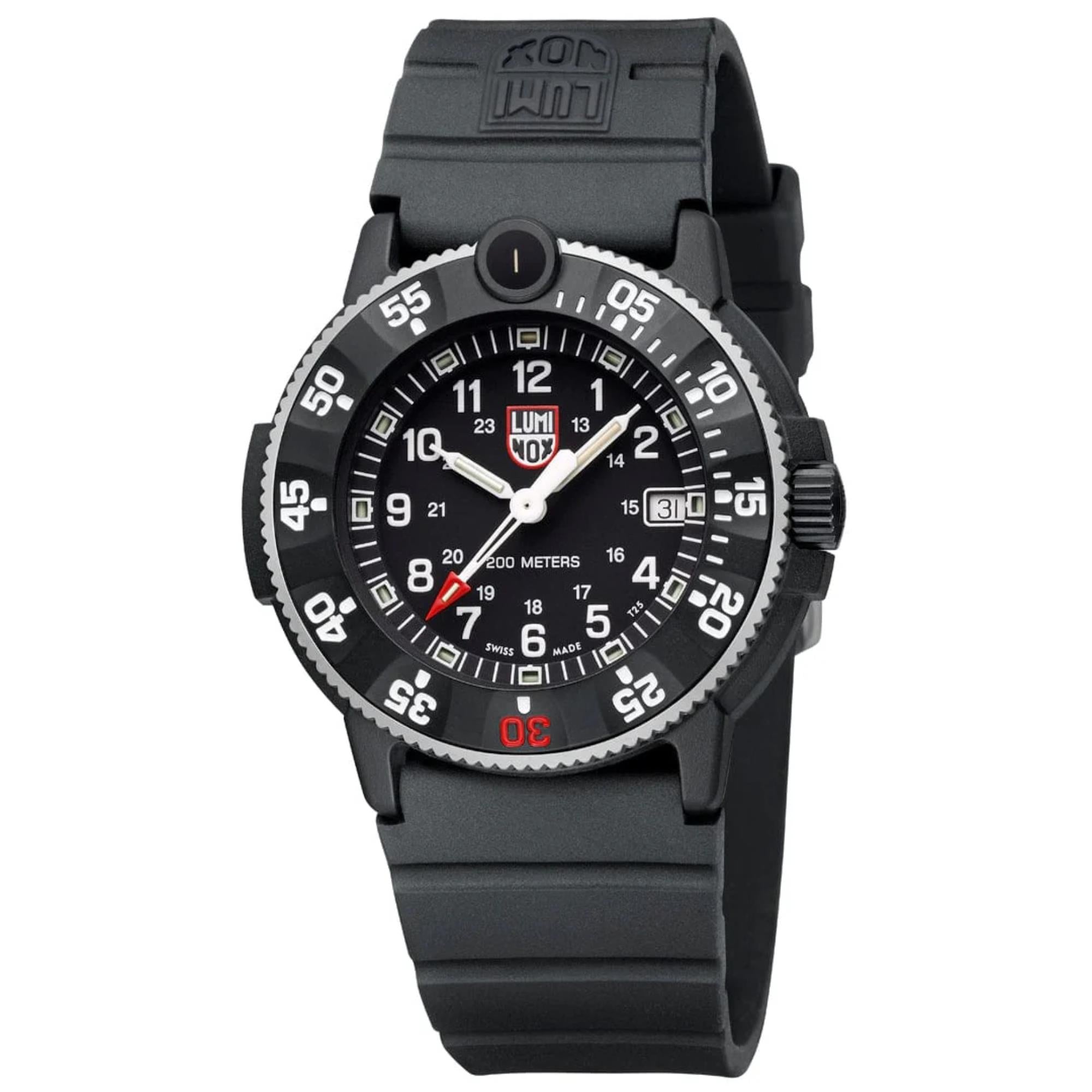 Luminox Navy SEAL Original Black Dial Rubber Strap Men's Watch XS.3001.H.SET