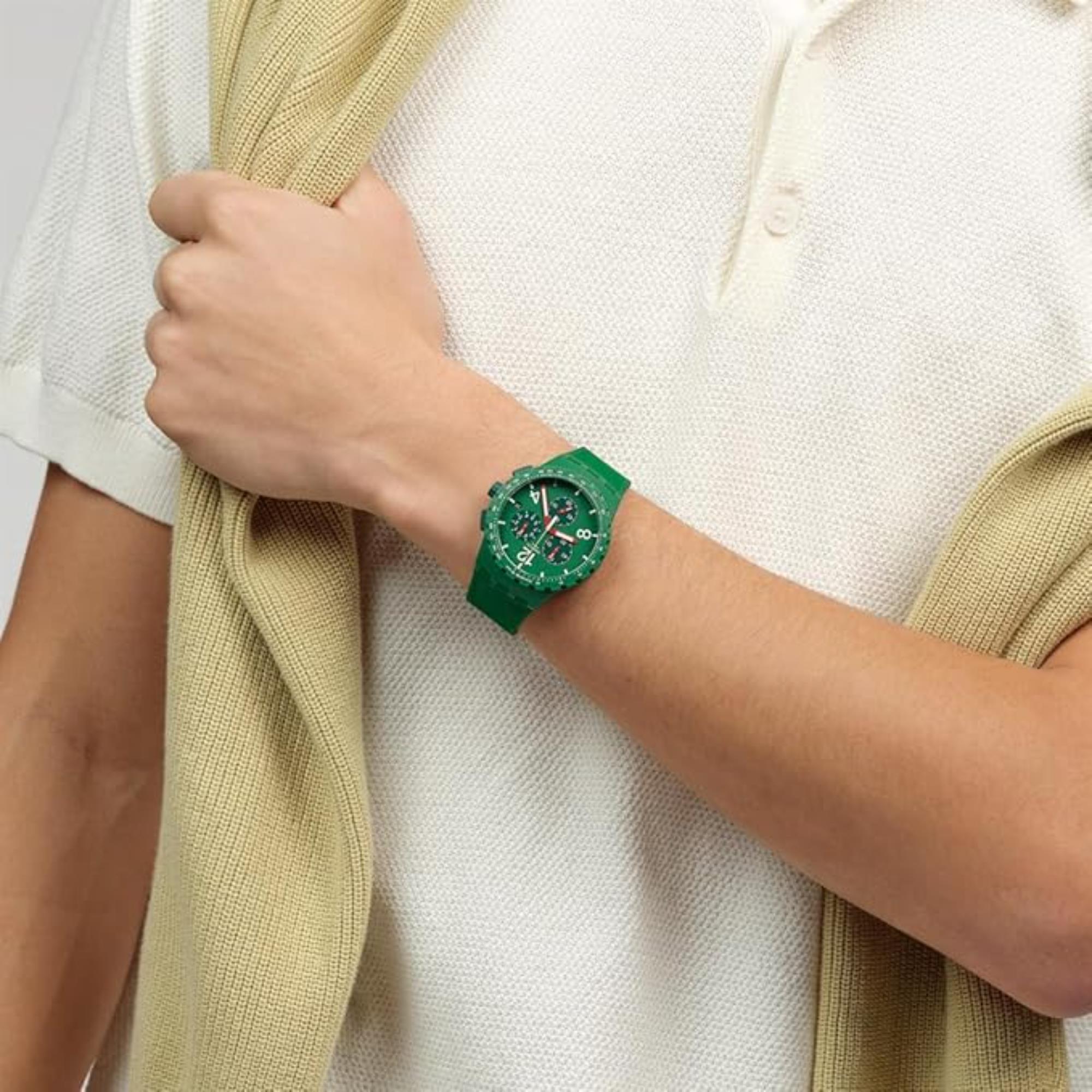 Swatch Primarily Green Chronograph Men’s Watch SUSG407