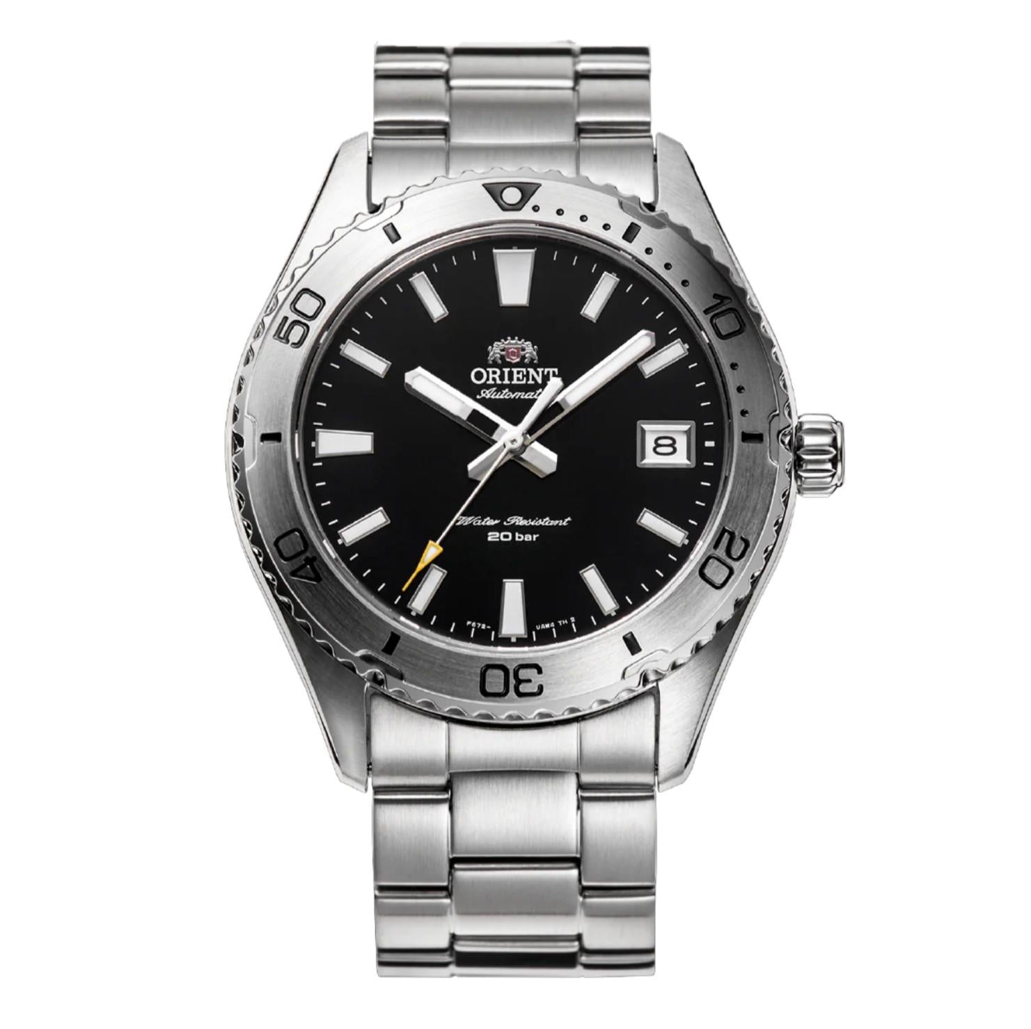 Orient Mako Ex-Display 40 Automatic Black Dial Stainless Steel Bracelet Men's Watch RA-AC0Q01B10B-EX