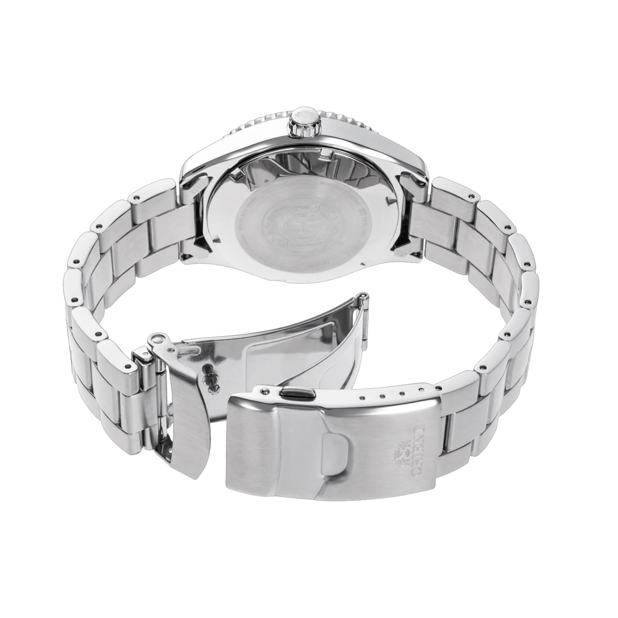 Orient Mako Ex-Display 40 Automatic Black Dial Stainless Steel Bracelet Men's Watch RA-AC0Q01B10B-EX