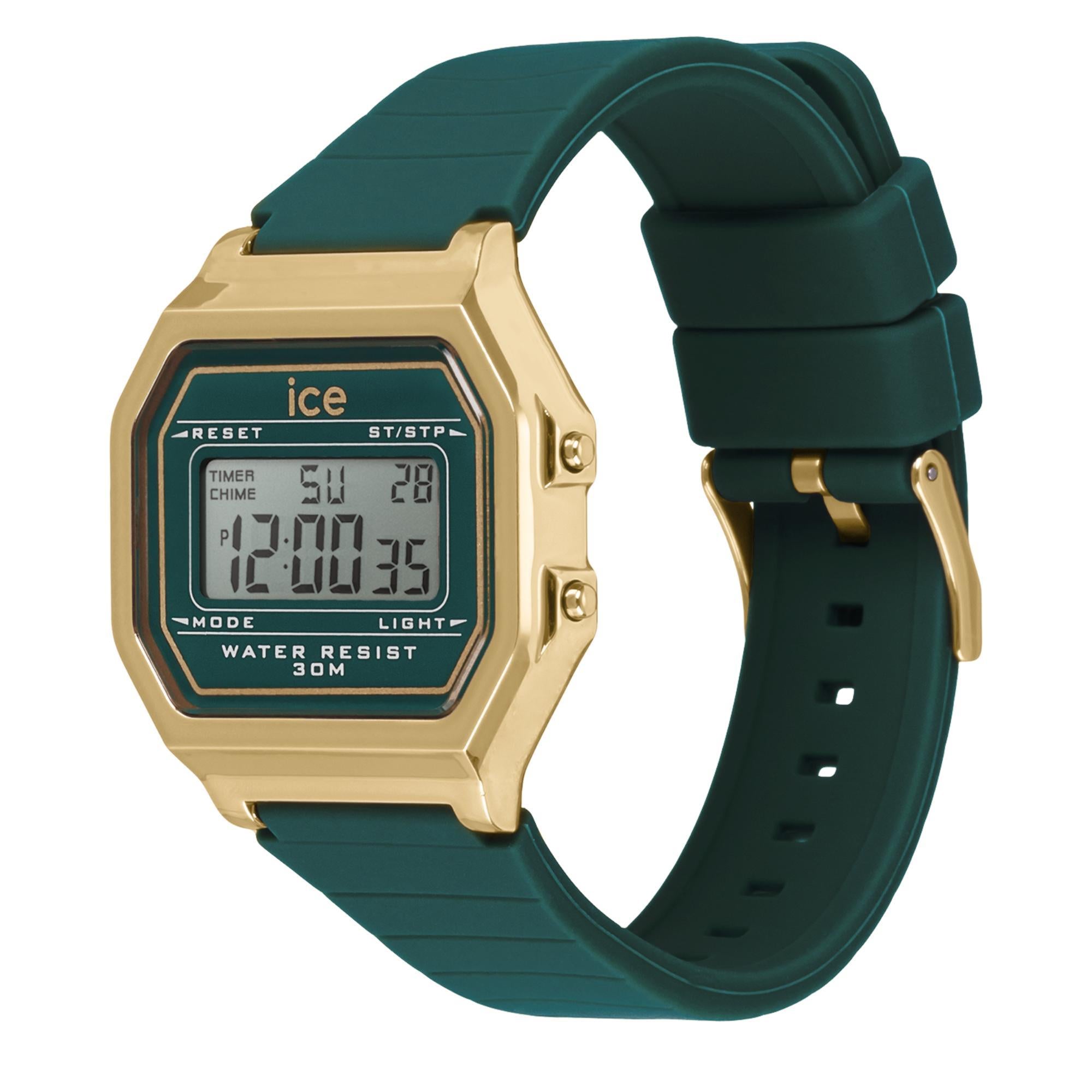 ICE Digit Retro Digital Verdigris Dial Small Strap Women’s Watch 022069