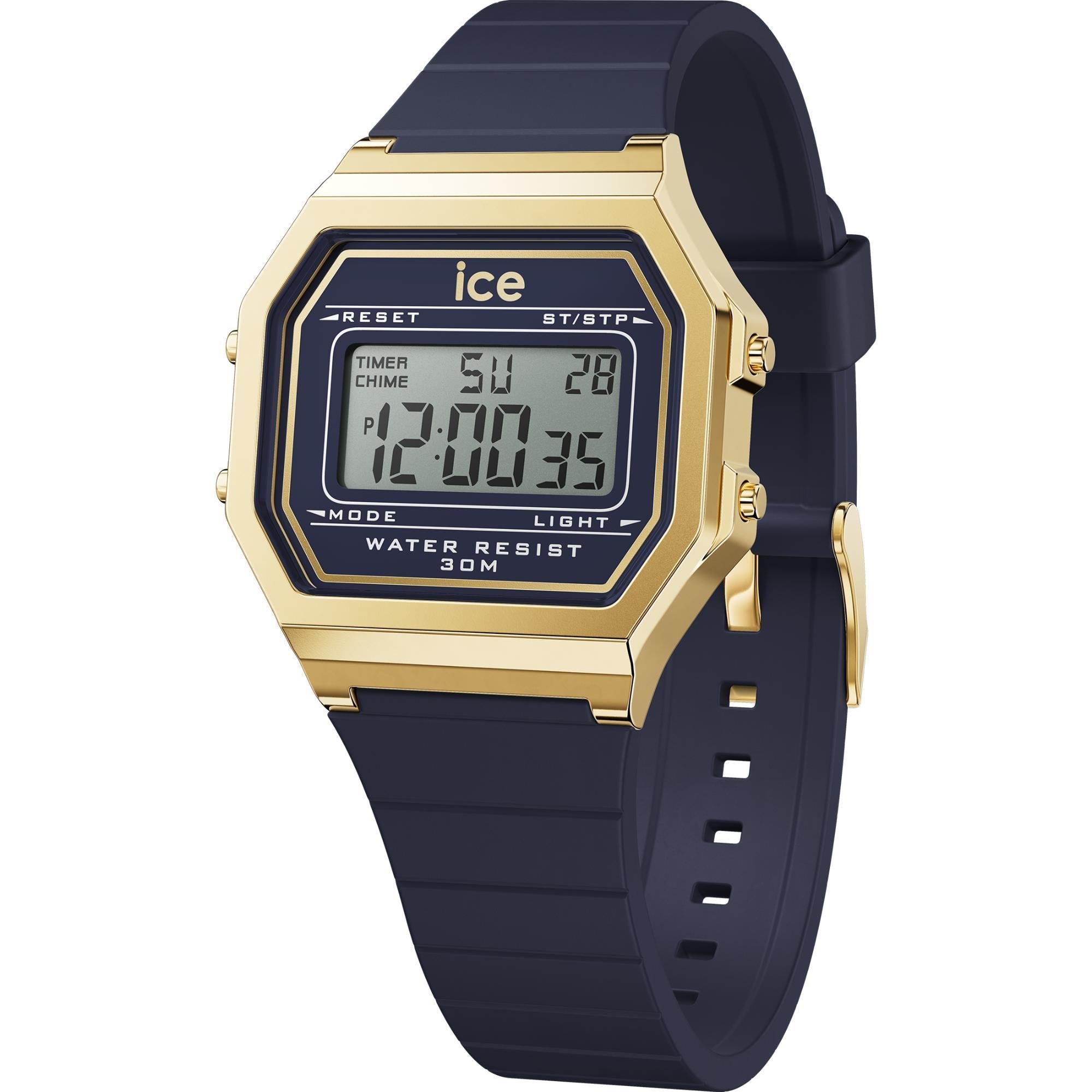 ICE Digit Retro Digital Blue Dial Small Strap Women’s Watch 022068