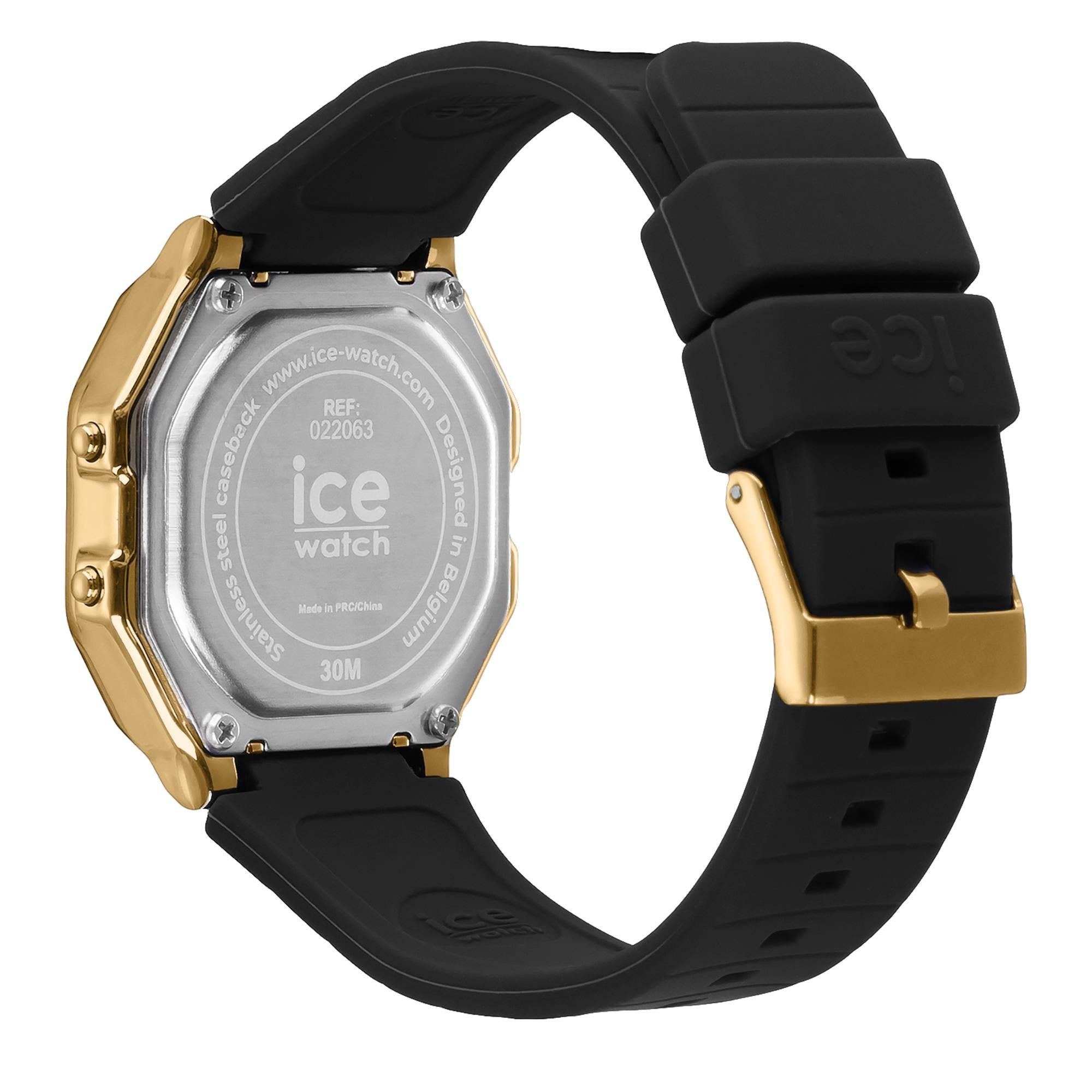 ICE Digit Retro Digital Black Gold Dial Small Strap Women’s Watch 022064
