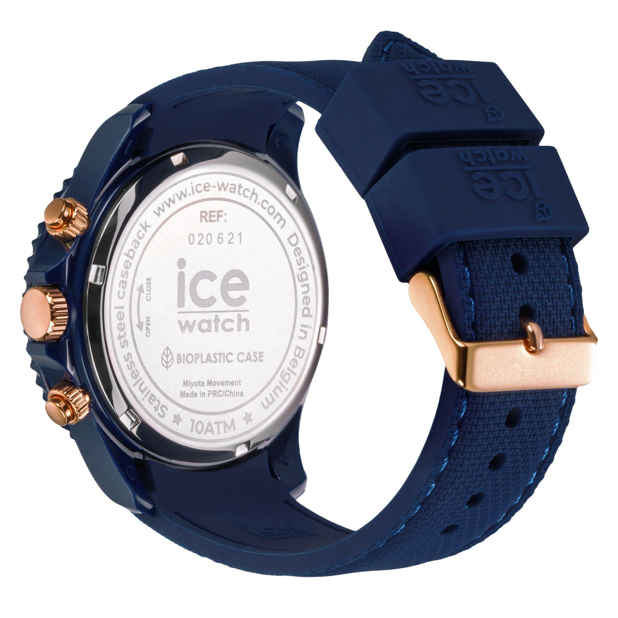 ICE Watch ICE Chrono Blue Dial Silicone Strap Men's Watch 020621