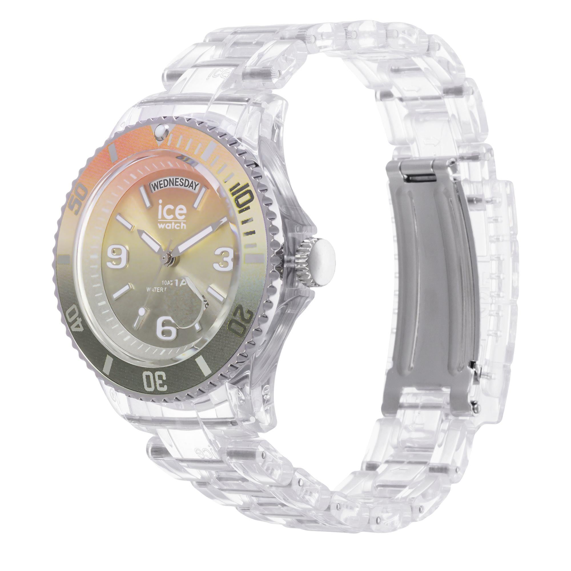 ICE Watch ICE Clear Sunset Multicolor Dial Plastic Strap Watch 021438