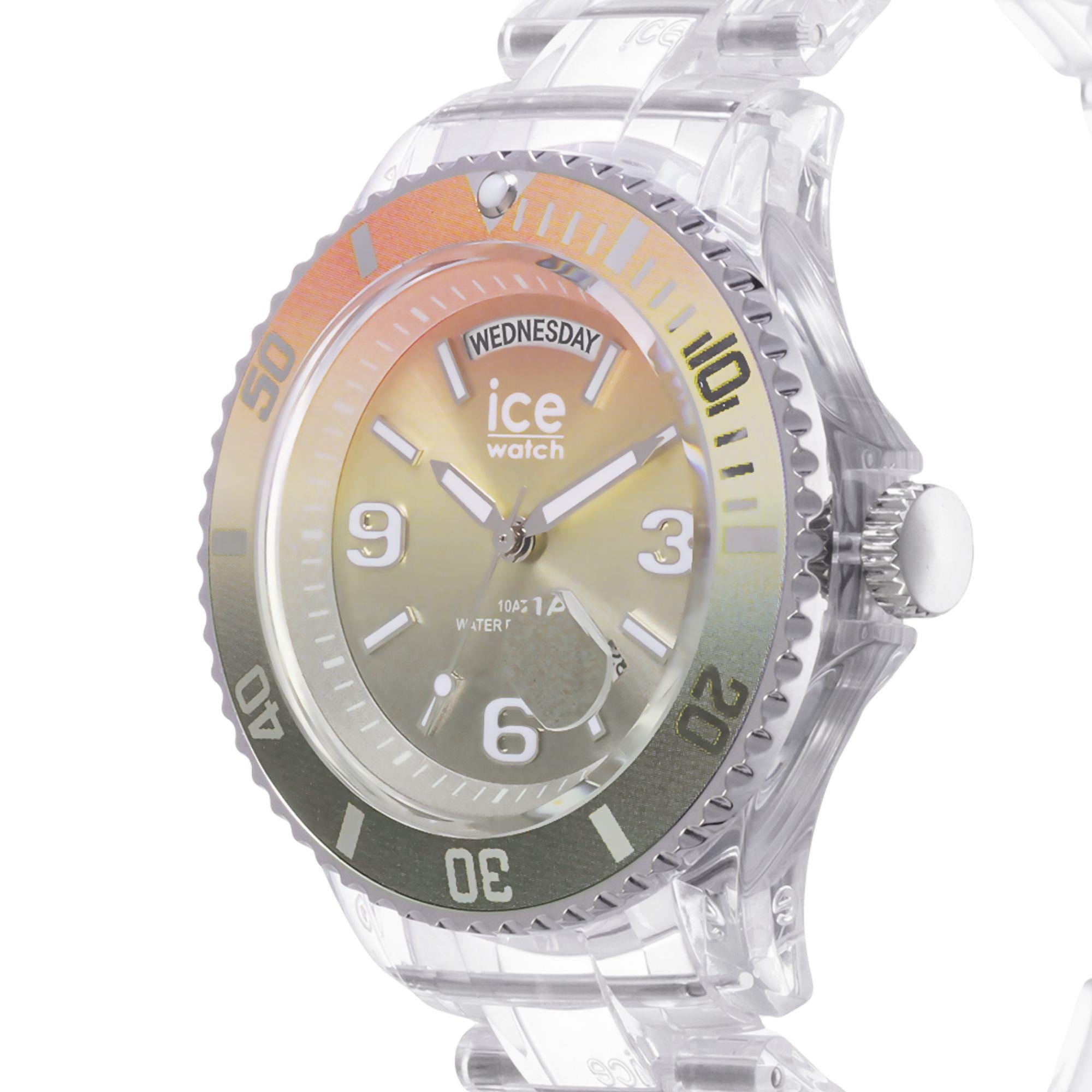 ICE Watch ICE Clear Sunset Multicolor Dial Plastic Strap Watch 021438