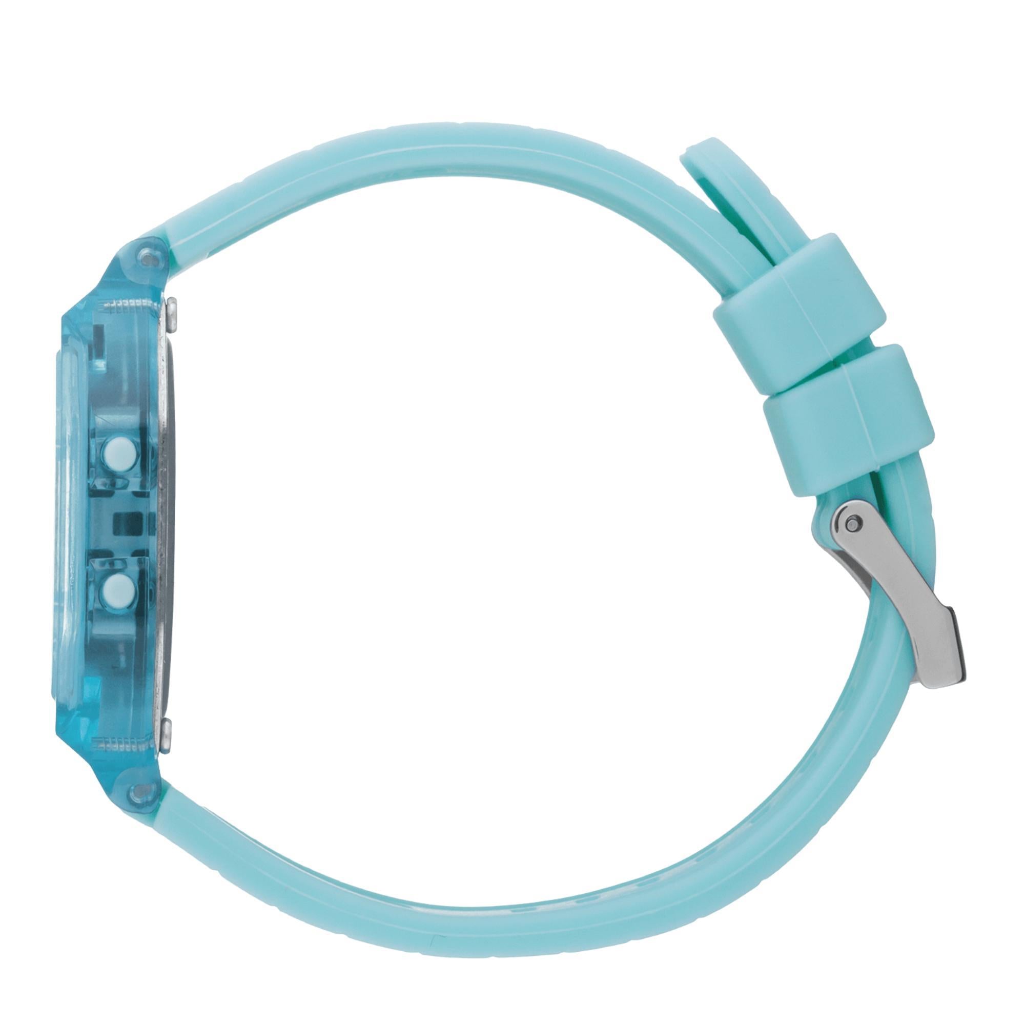 ICE Digit Retro Sky Blue Clear Silicone Strap Digital Men’s Watch 022888