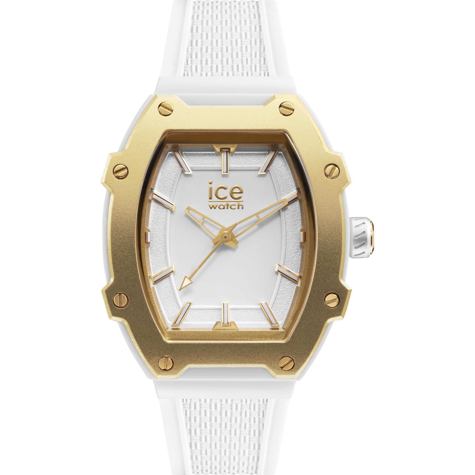 ICE Boliday Quartz White Gold Dial Plastic Small Strap Women’s Watch 3H023318