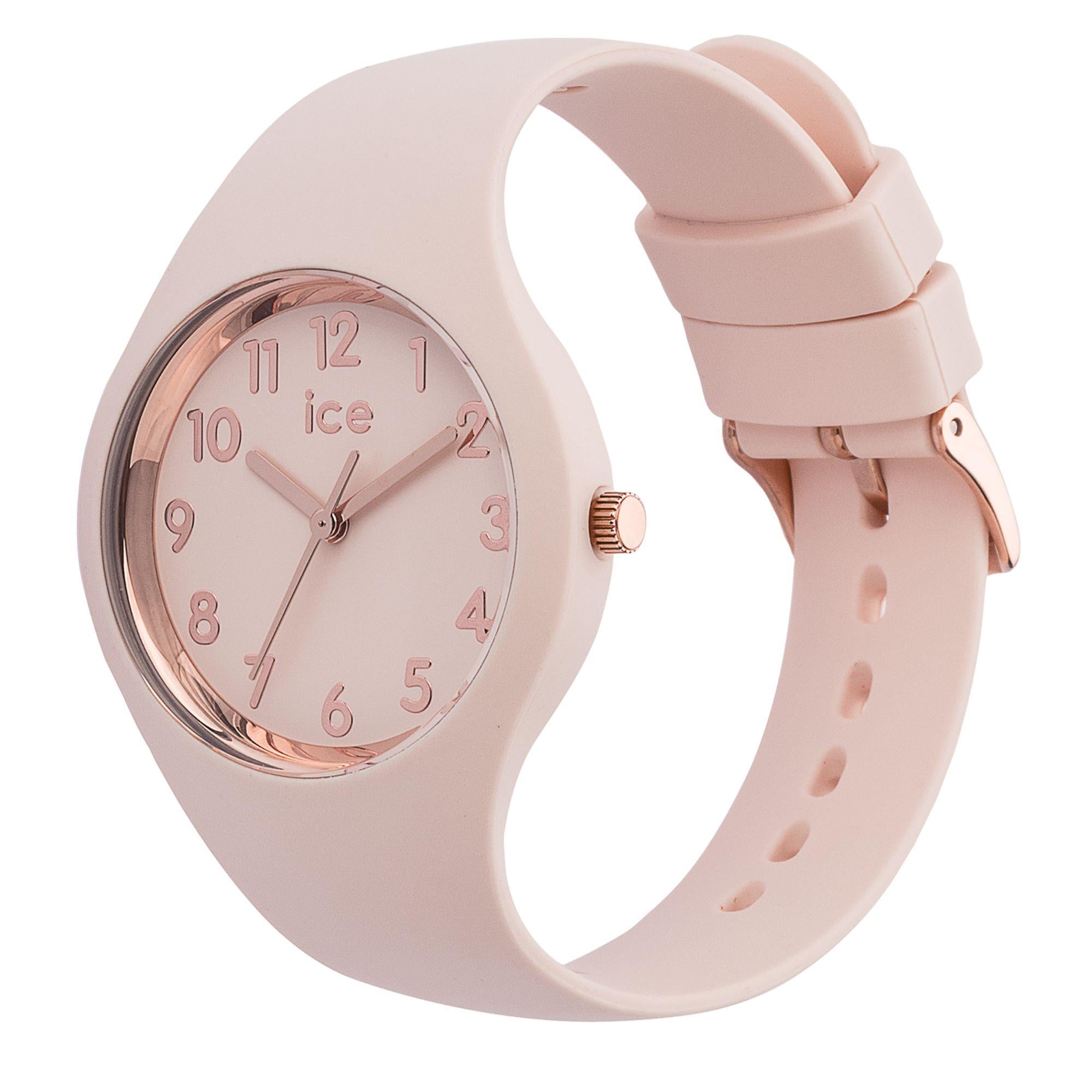 ICE Watch ICE Glam Colour Pink Dial Silicone Strap Watch 015330