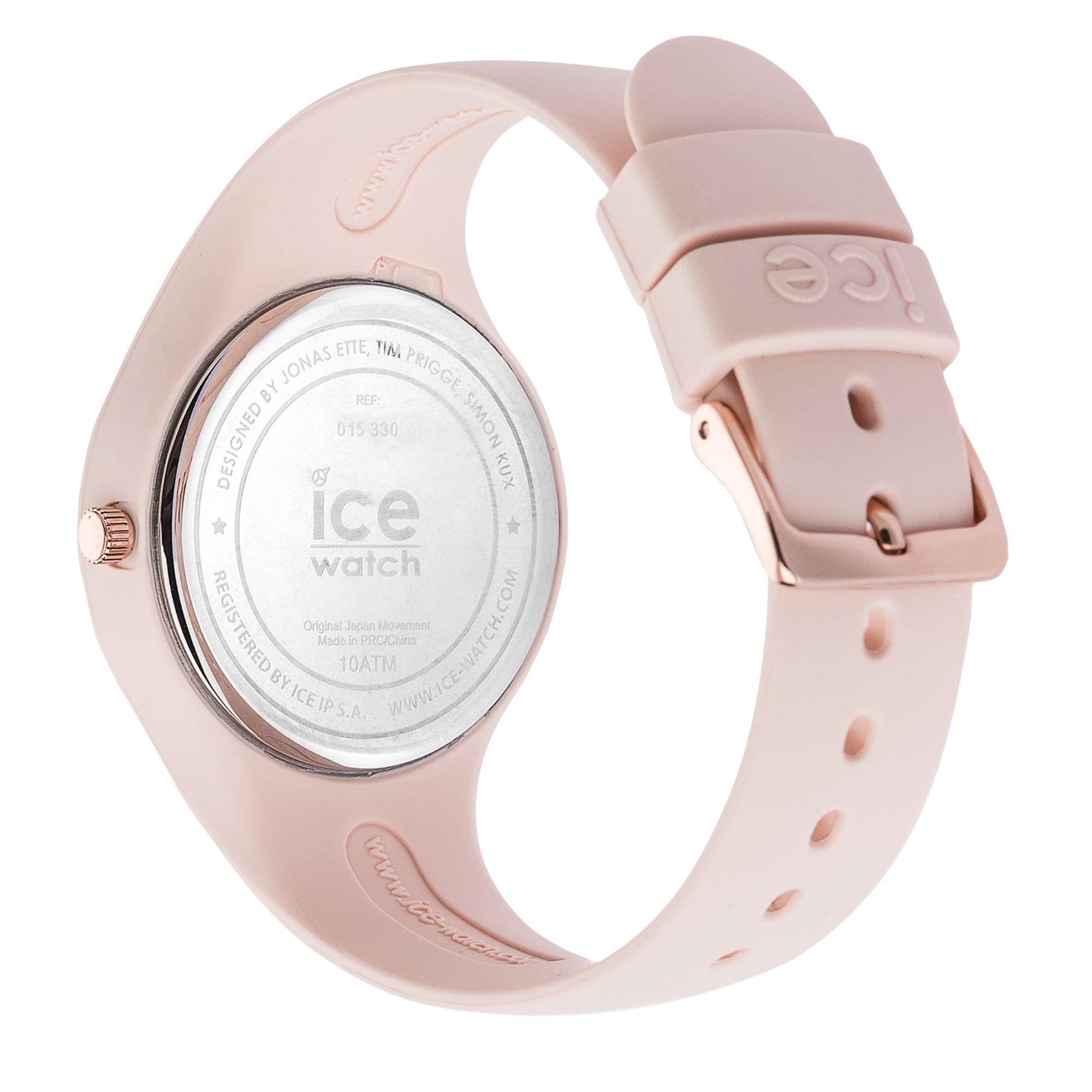 ICE Watch ICE Glam Colour Pink Dial Silicone Strap Watch 015330