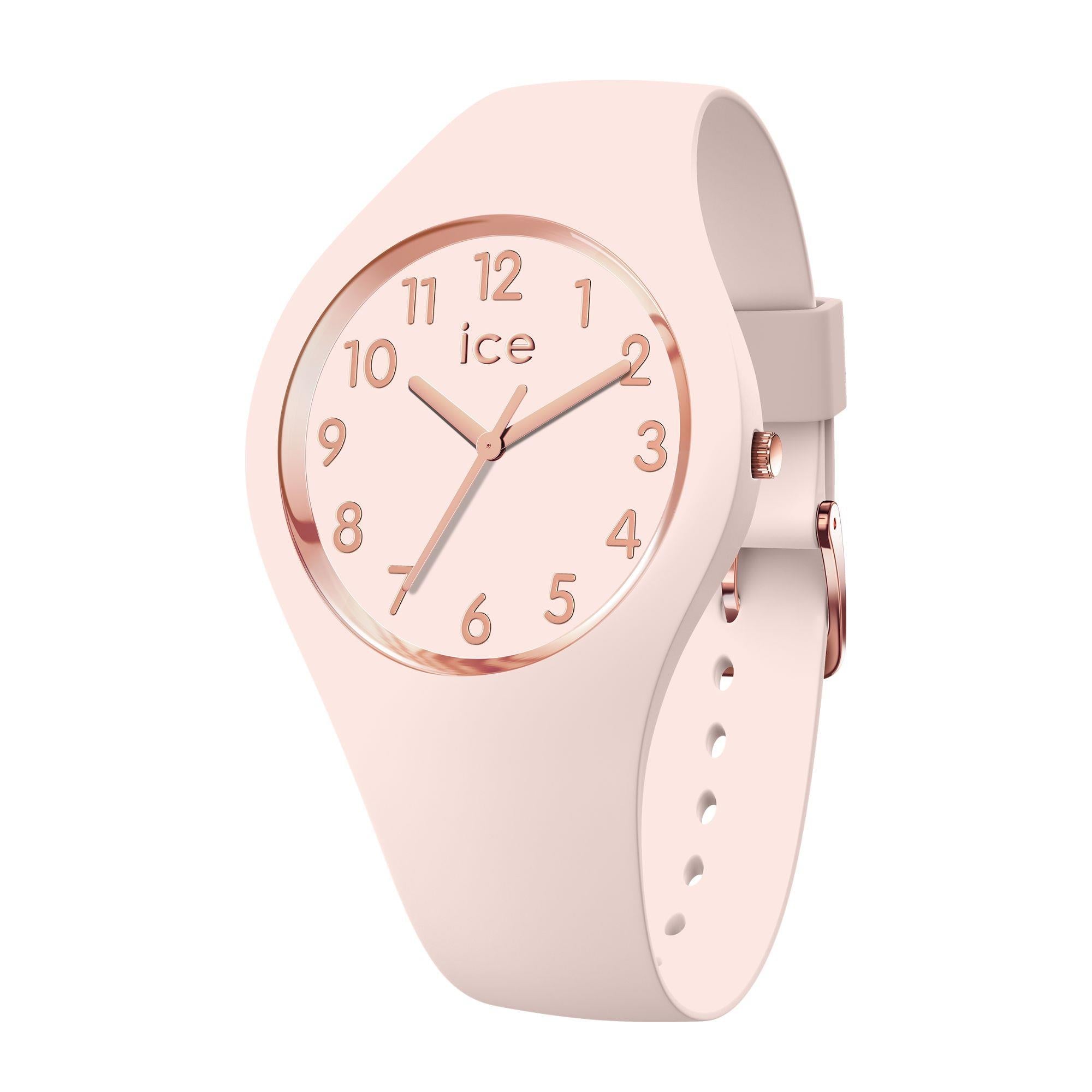 ICE Watch ICE Glam Colour Pink Dial Silicone Strap Watch 015330