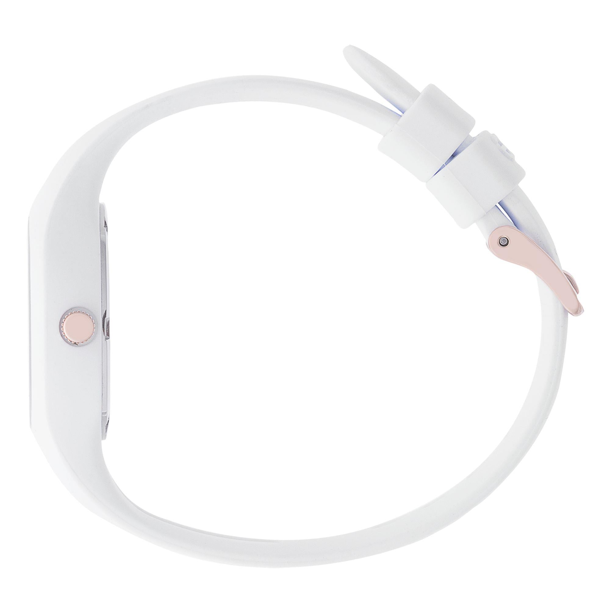 ICE Watch ICE Glam White Dial Silicone Strap Watch 015343