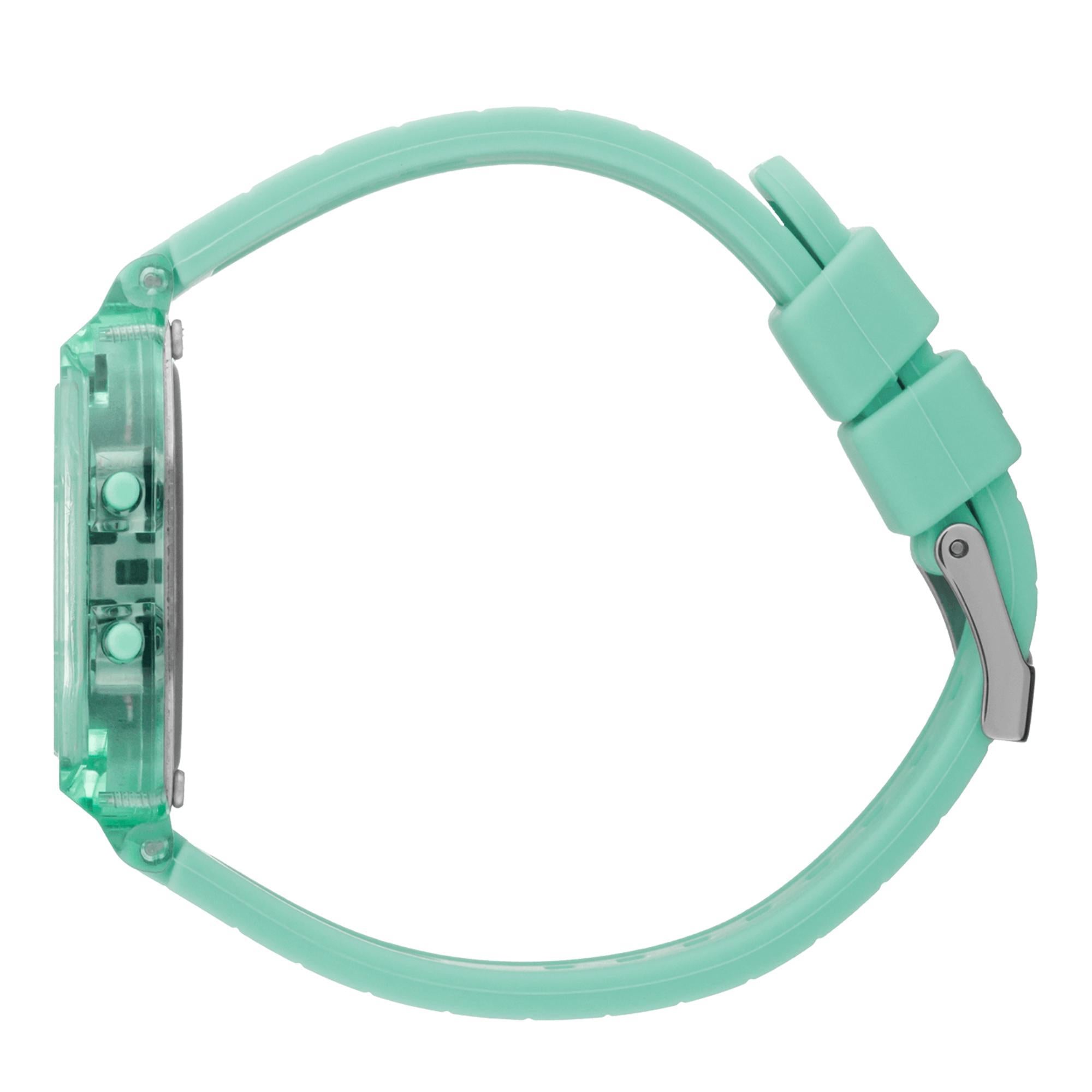 ICE Digit Retro Azure Blue Dial Clear Silicone Strap Digital Men’s Watch 022889