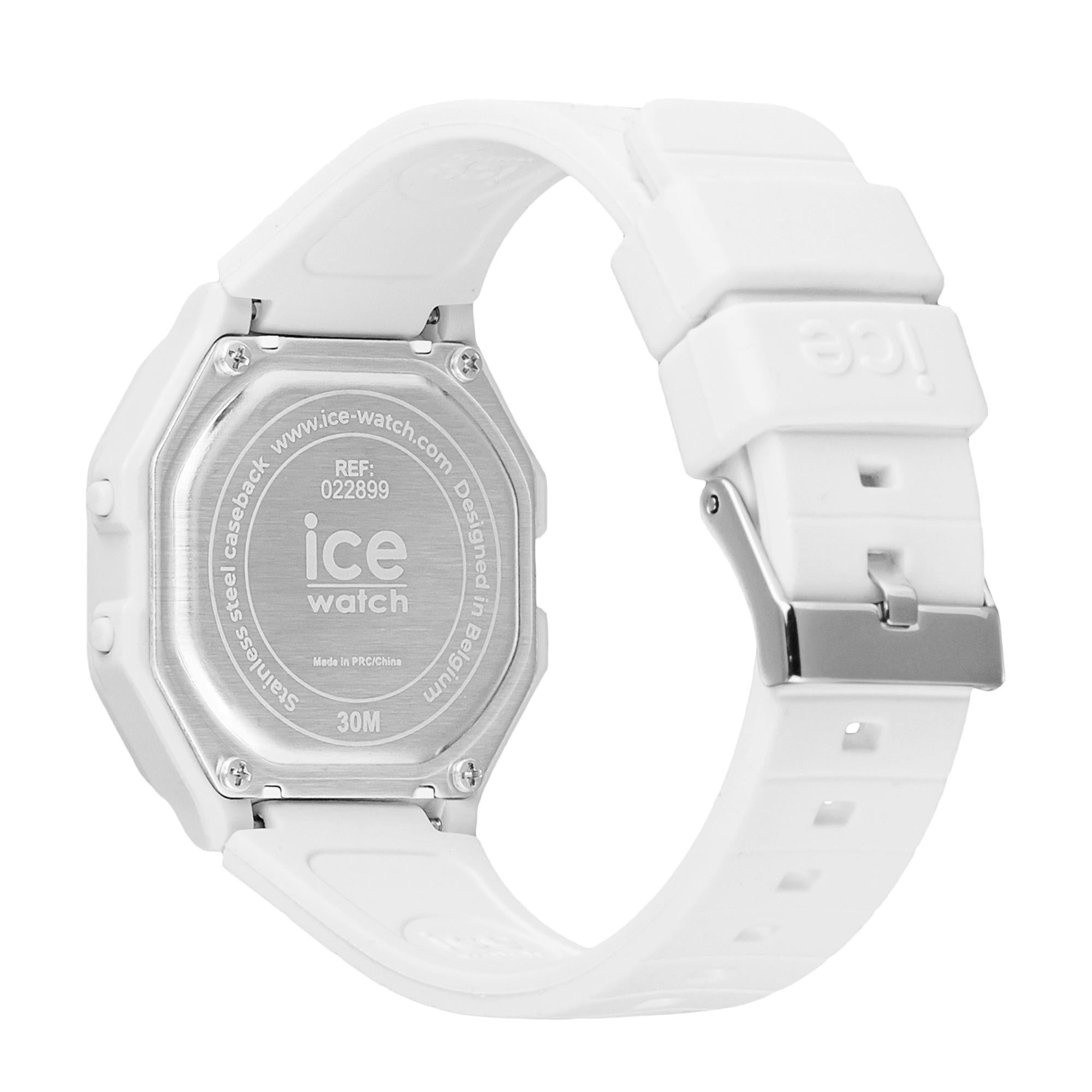 ICE Digit Retro White Silicone Strap Digital Men’s Watch 022899