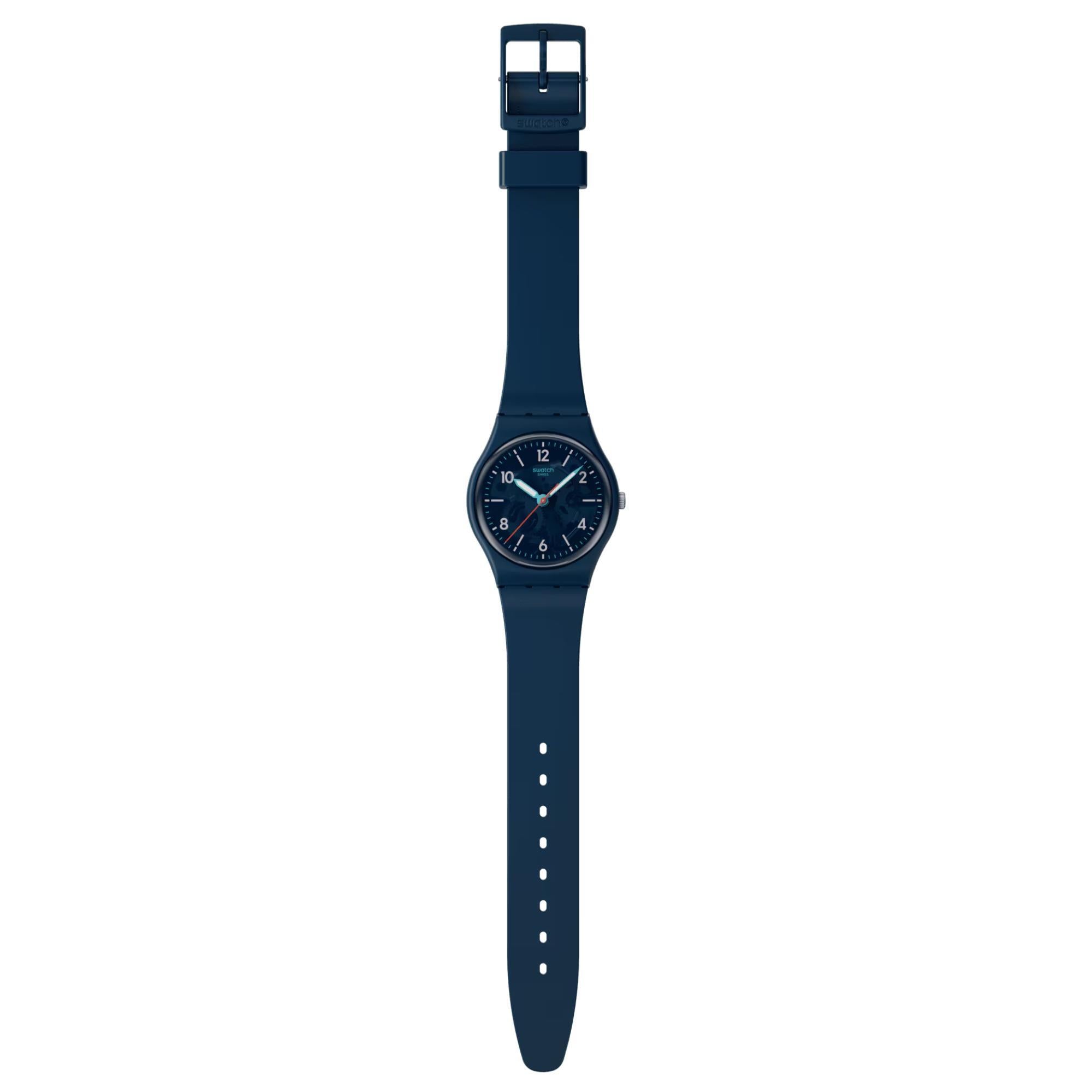 Swatch TIME TO TEAL Quartz Blue Dial Unisex Watch SO28N118