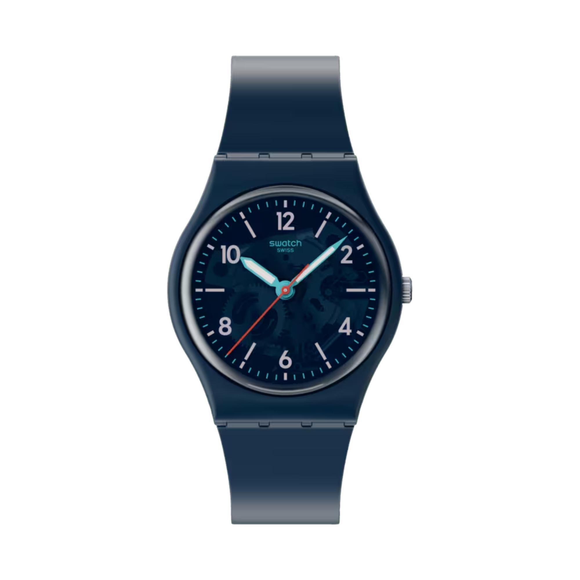 Swatch TIME TO TEAL Quartz Blue Dial Unisex Watch SO28N118