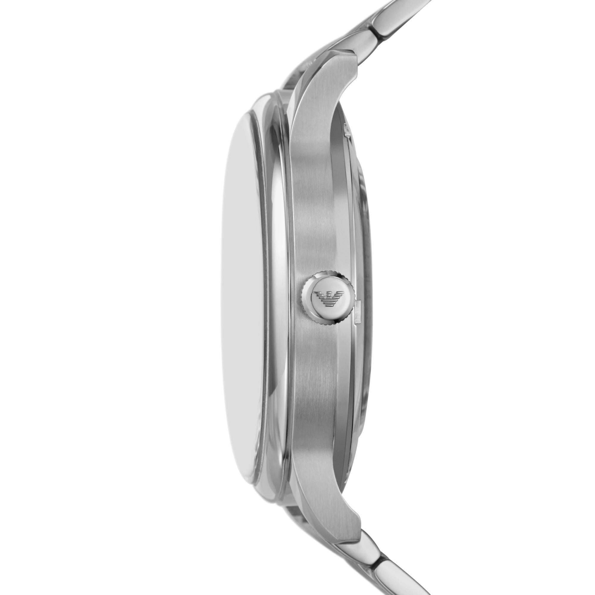 Emporio Armani Automatic Stainless Steel Black Dial Men's Watch AR60081