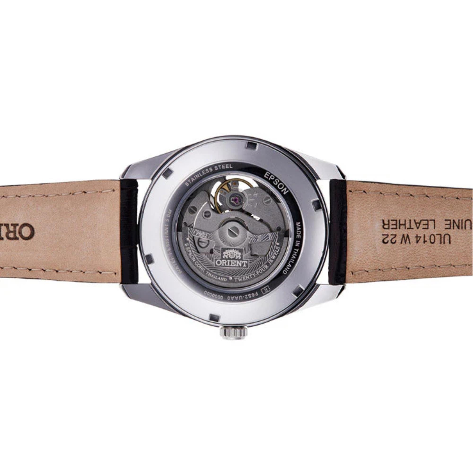 Orient Semi Skeleton Open Heart Mechanical Black Dial Men’s Watch RA-AR0005Y30B