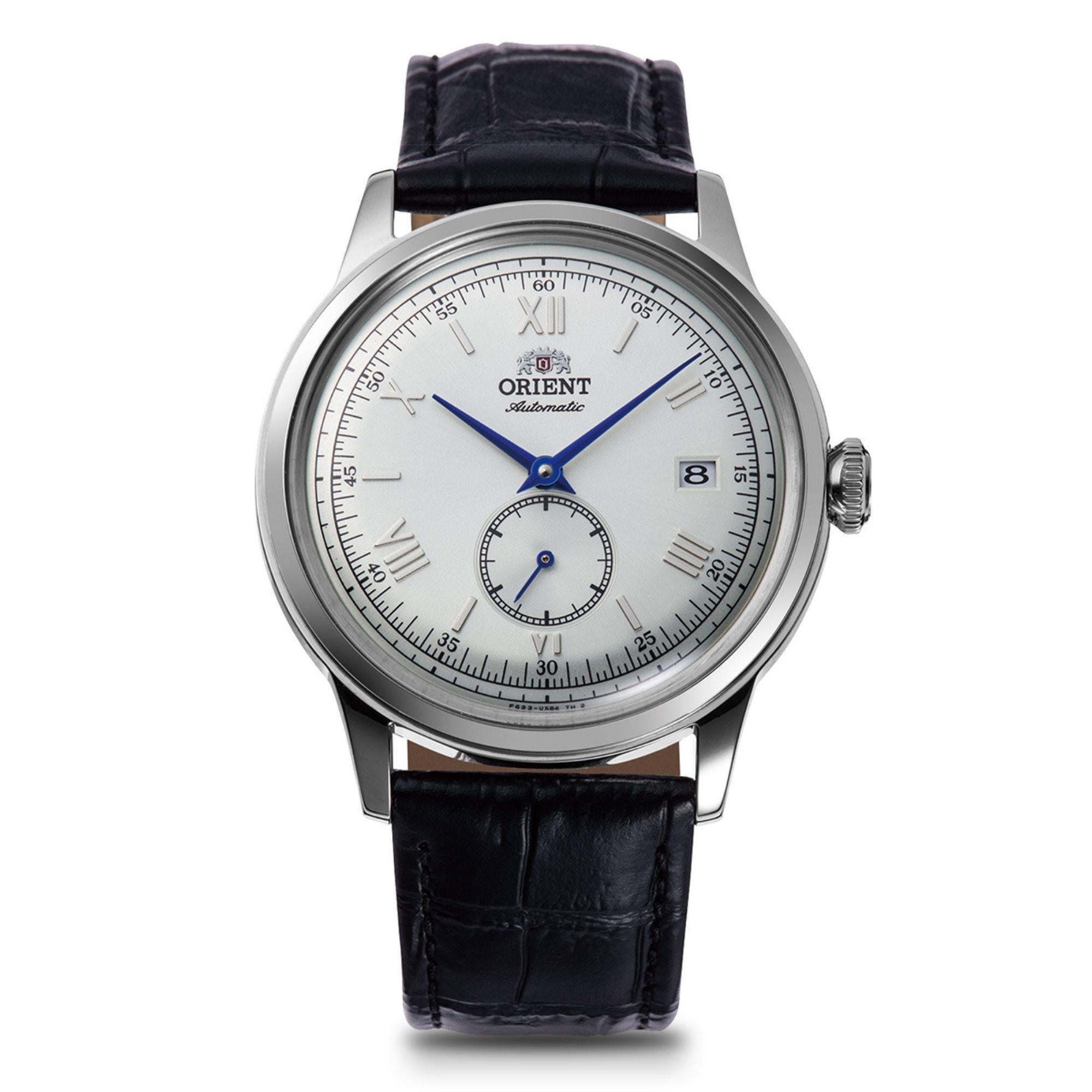 Orient Bambino Small Seconds 38mm White Dial Leather Strap Men’s Watch Ex-Display RA-AP0104S30B-EX
