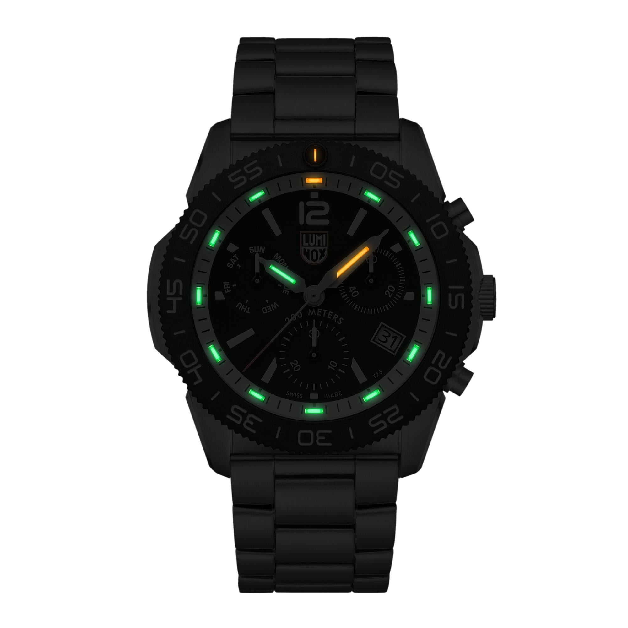 Luminox Pacific Diver Chronograph Black Stainless Steel Men's Watch XS.3141.M