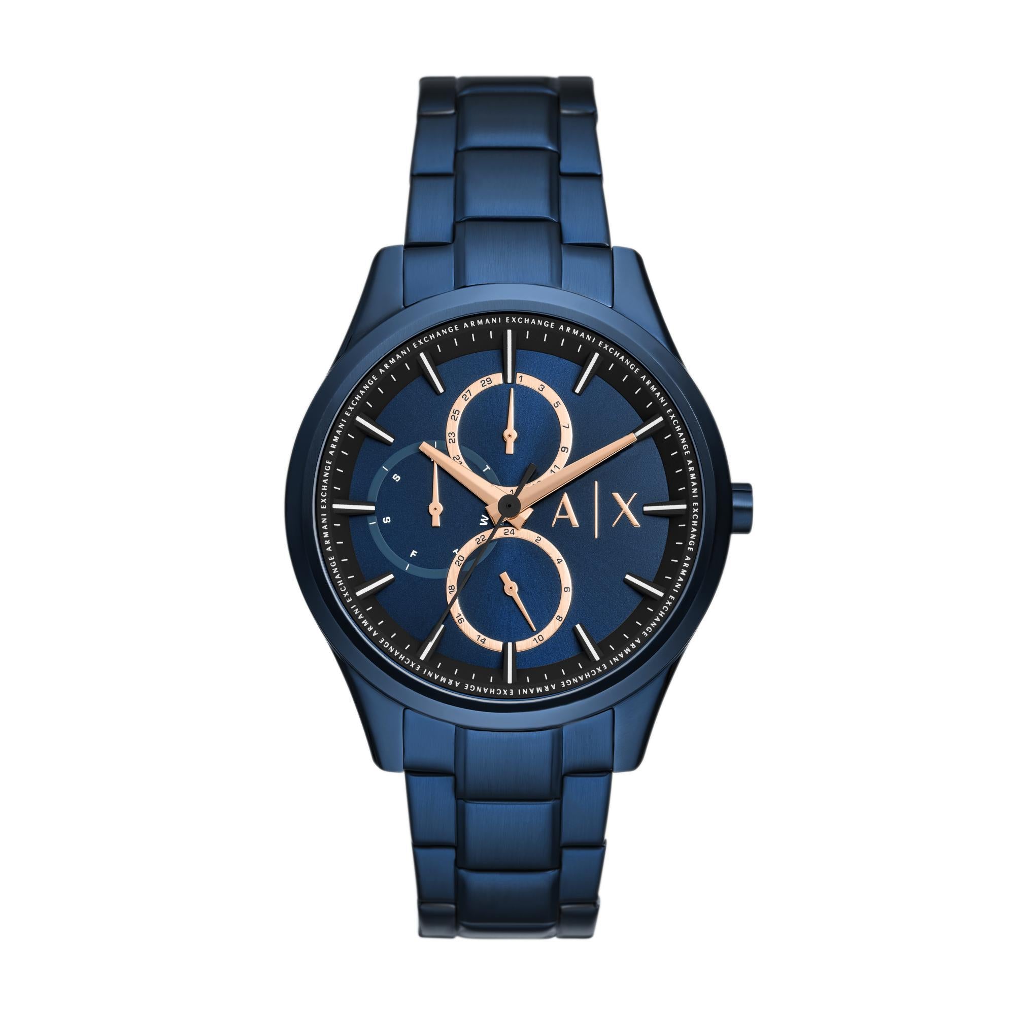 Armani Exchange Multifunction Blue Stainless Steel Navy Blue Dial Men’s Watch AX1881