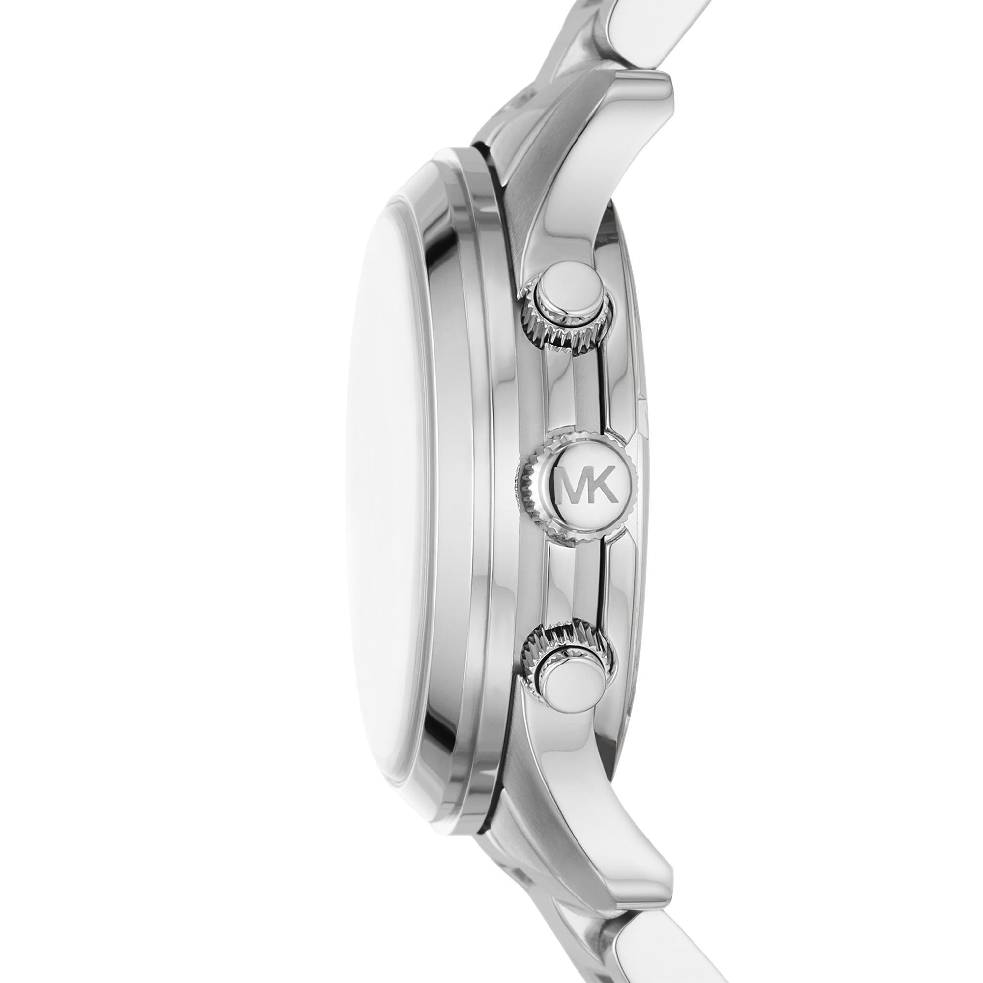 Michael Kors Runway Chronograph Stainless Steel Silver Dial Women's Watch MK7325