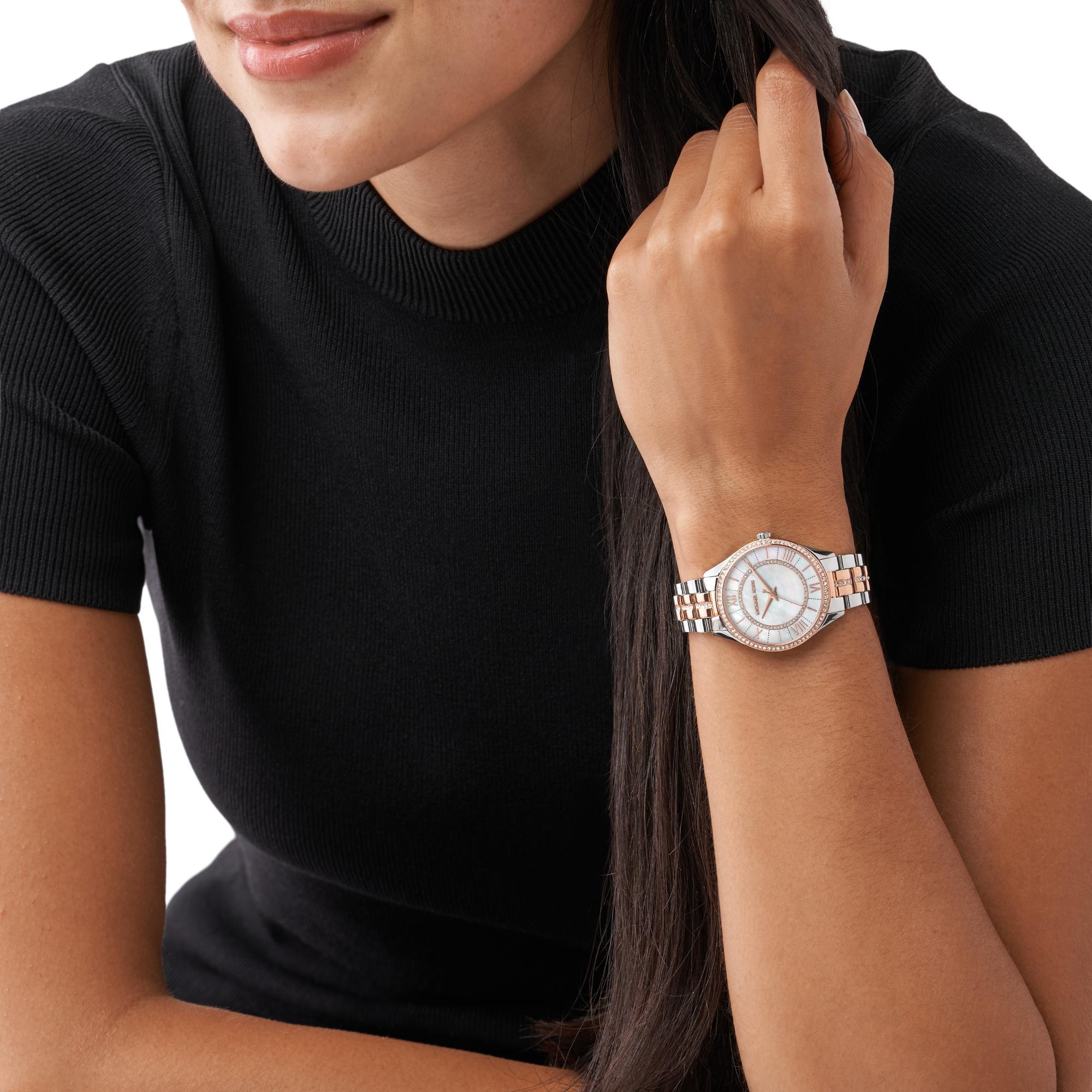 Michael Kors Lauryn Stainless Steel Women's White Dial Women's Watch MK3979
