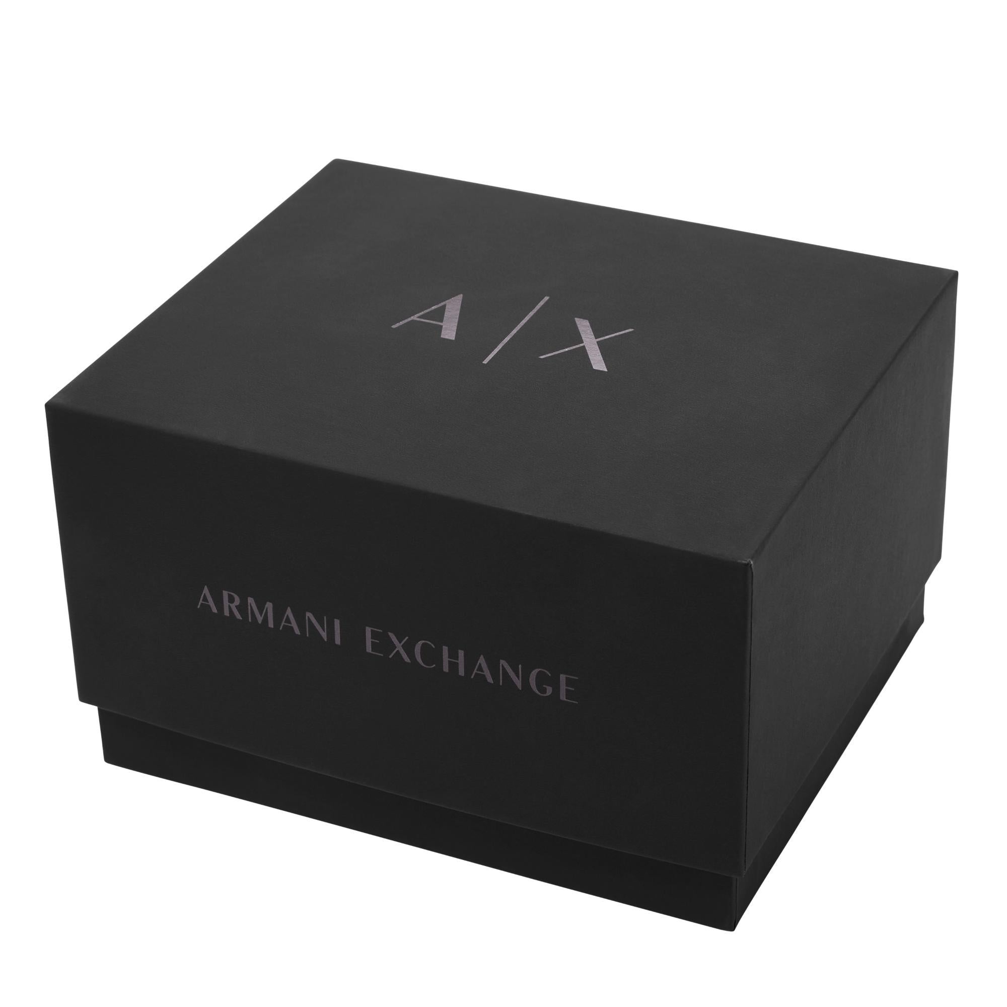 Armani Exchange Lola Quartz Two-Tone Stainless Steel Silver Dial Watch and Bracelet Set AX7156SET