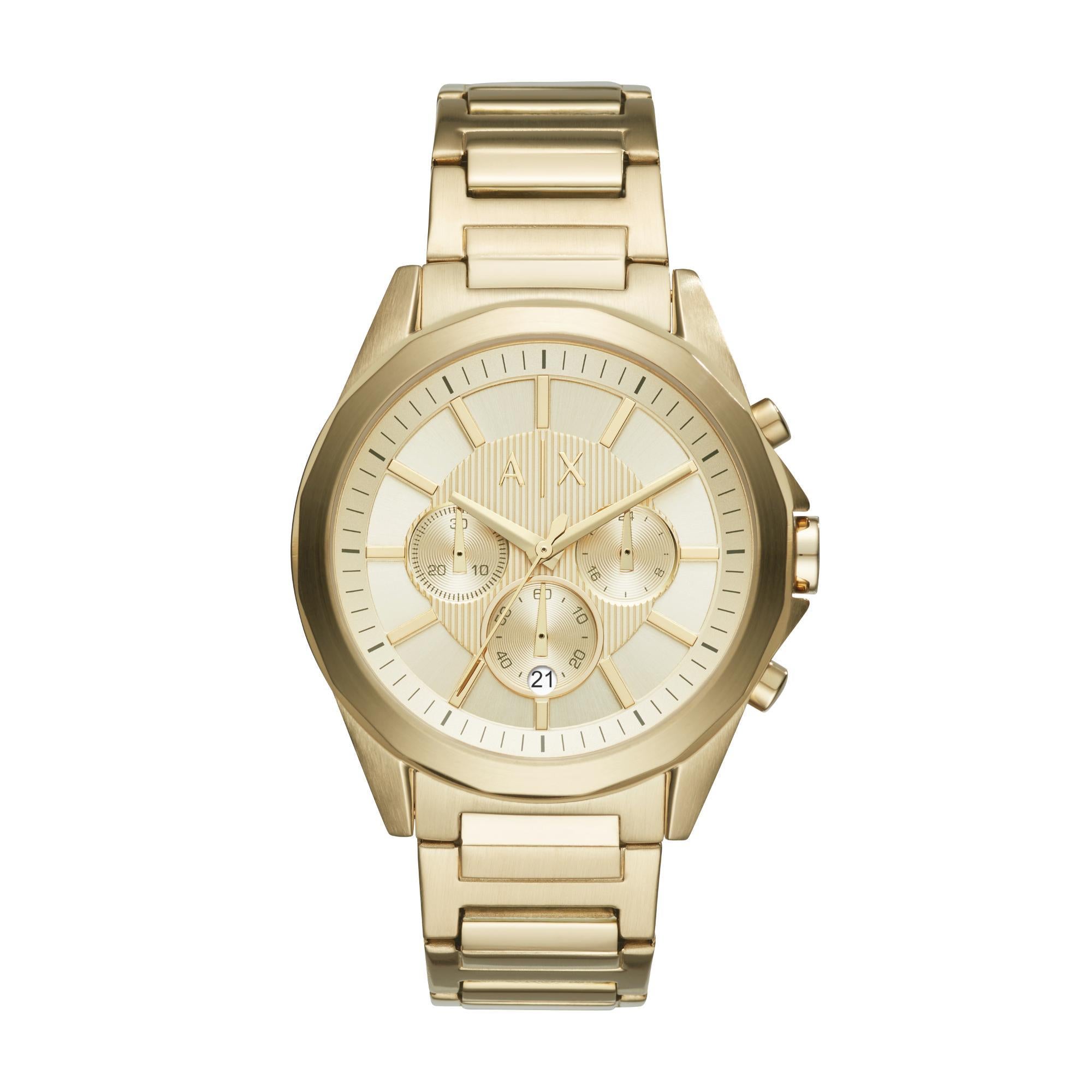 Armani Exchange Chronograph Gold-Tone Stainless Steel Men’s Watch AX2602