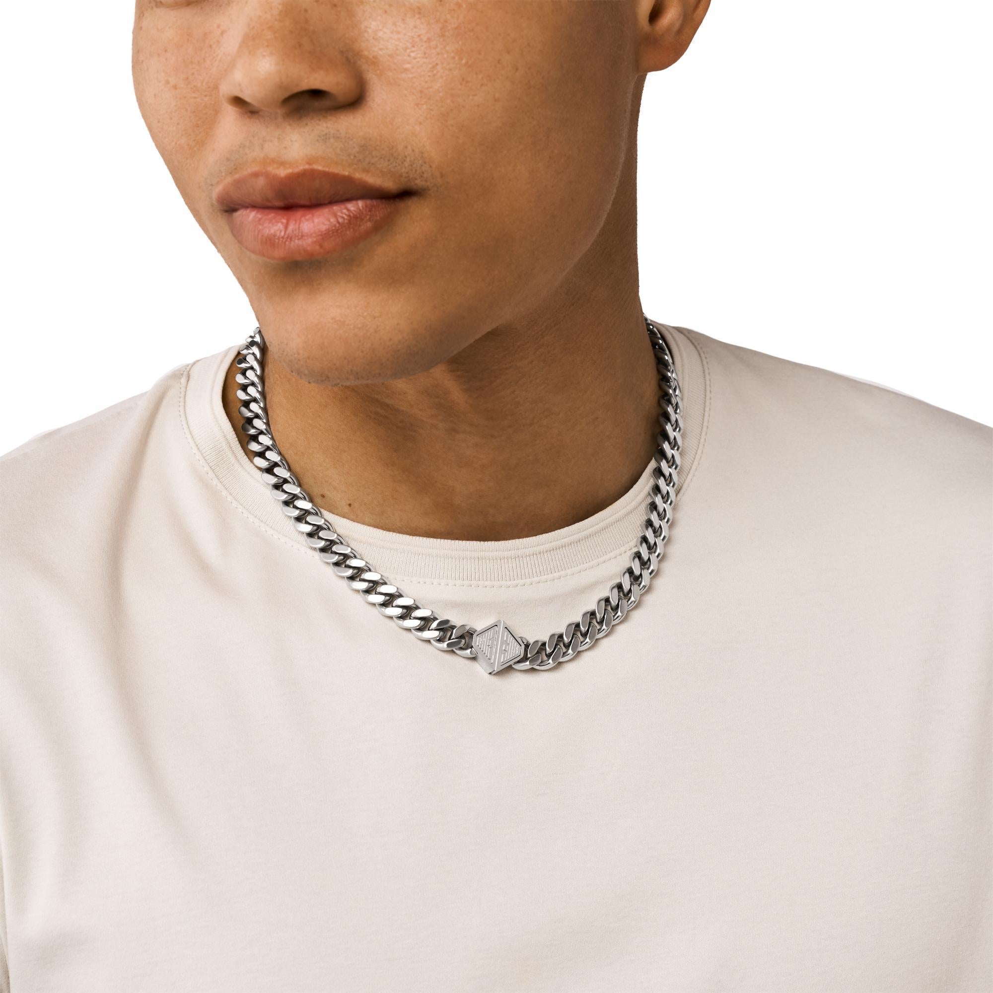 Emporio Armani Stainless Steel Chain Men’s Necklace EGS3131040