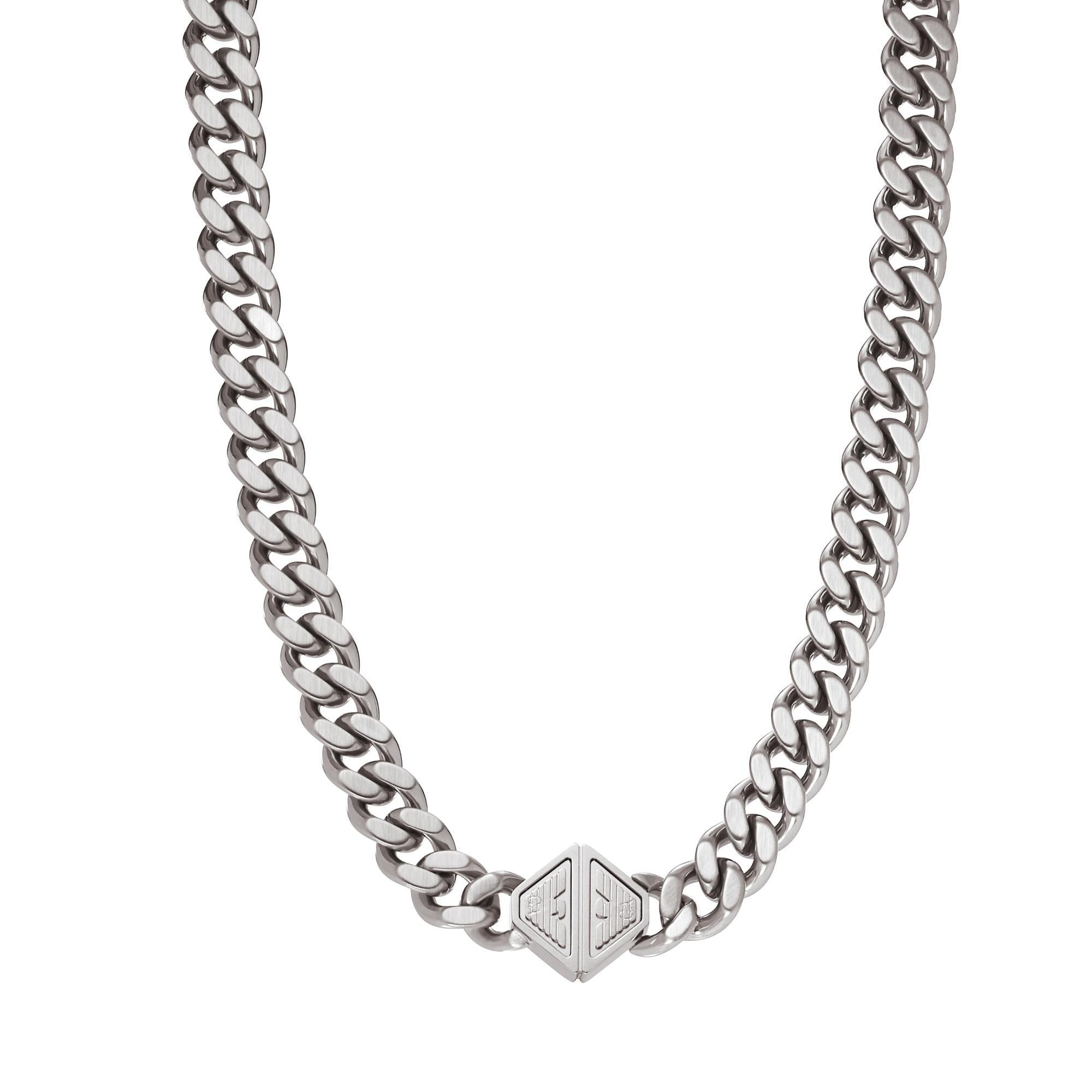Emporio Armani Stainless Steel Chain Men’s Necklace EGS3131040