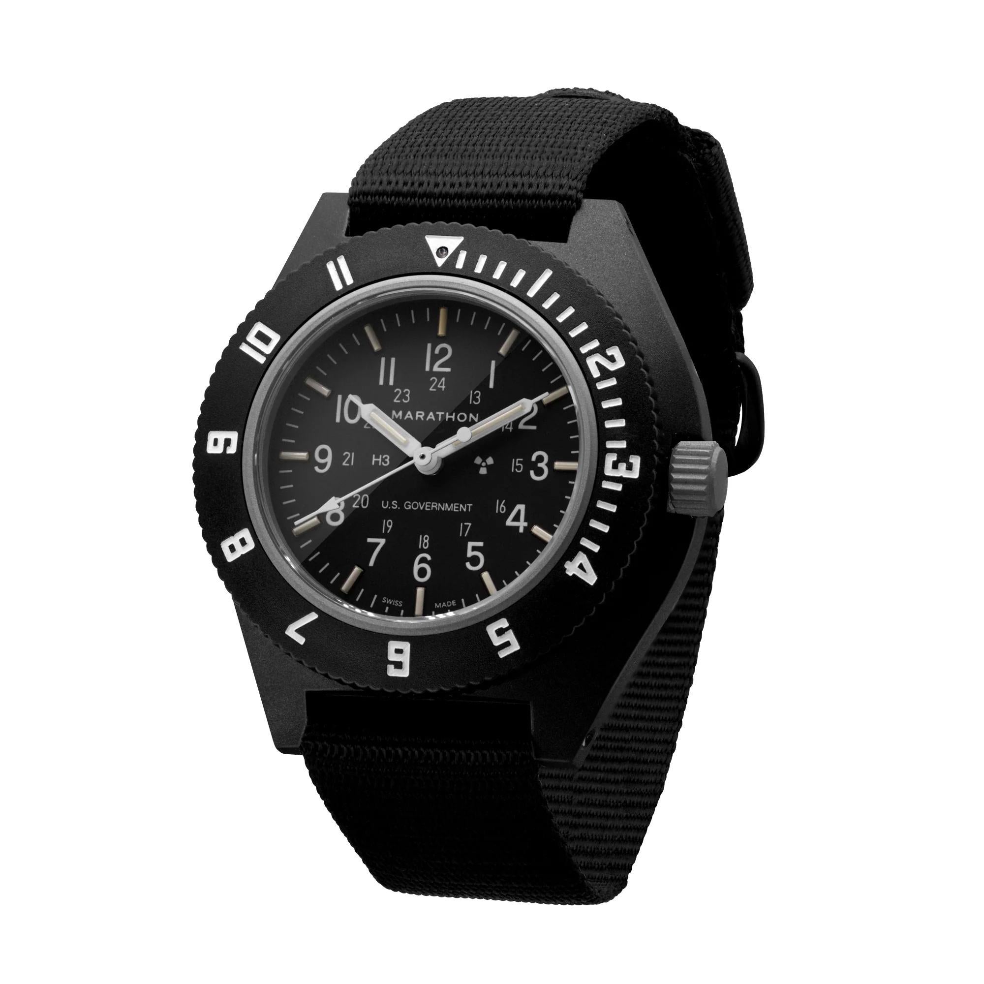 Marathon Pilot's Navigator Quartz Black Dial Men's Watch WW194001BK-0001