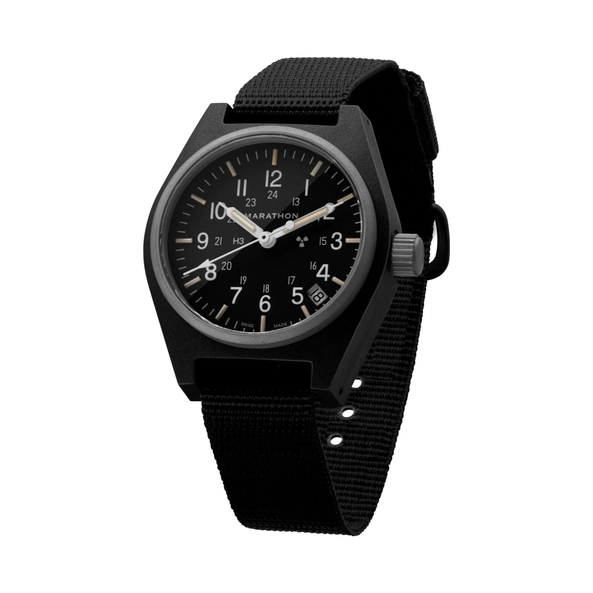Marathon Black General Purpose Quartz with Date (GPQ-D) Black Dial Men's Watch WW194015BK-0101