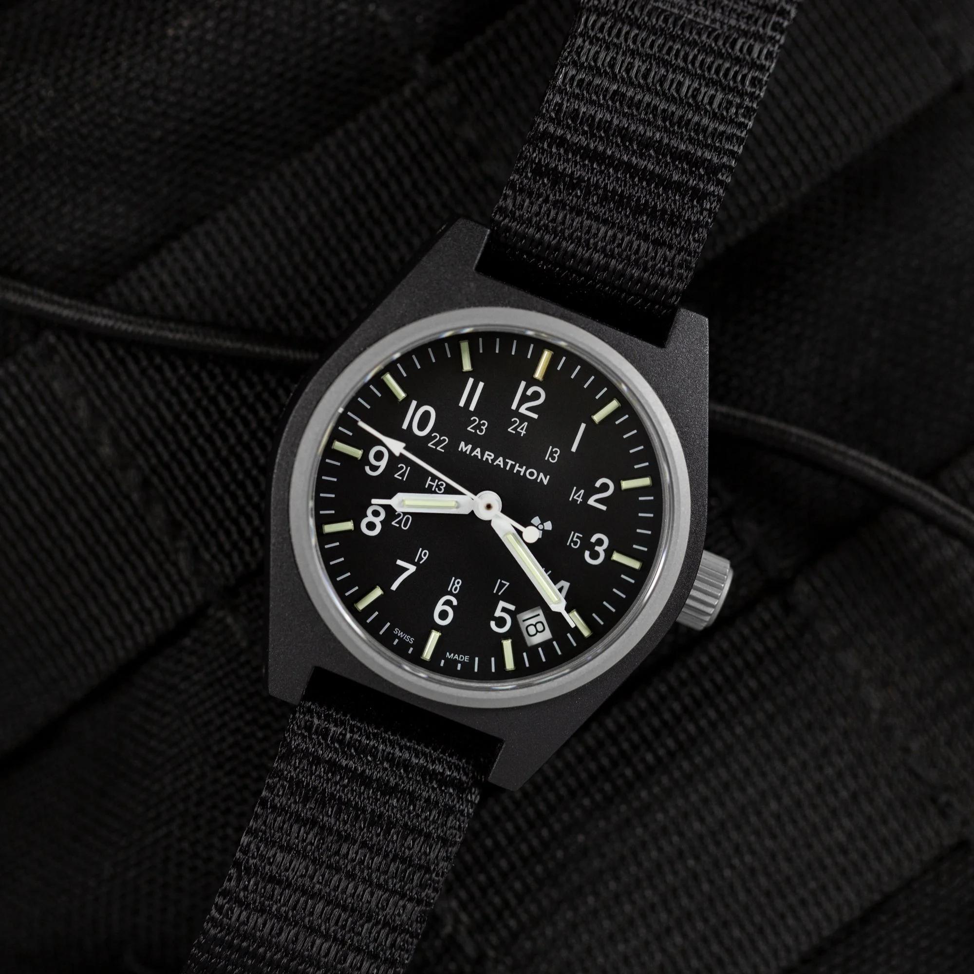 Marathon Black General Purpose Quartz with Date (GPQ-D) Black Dial Men's Watch WW194015BK-0101