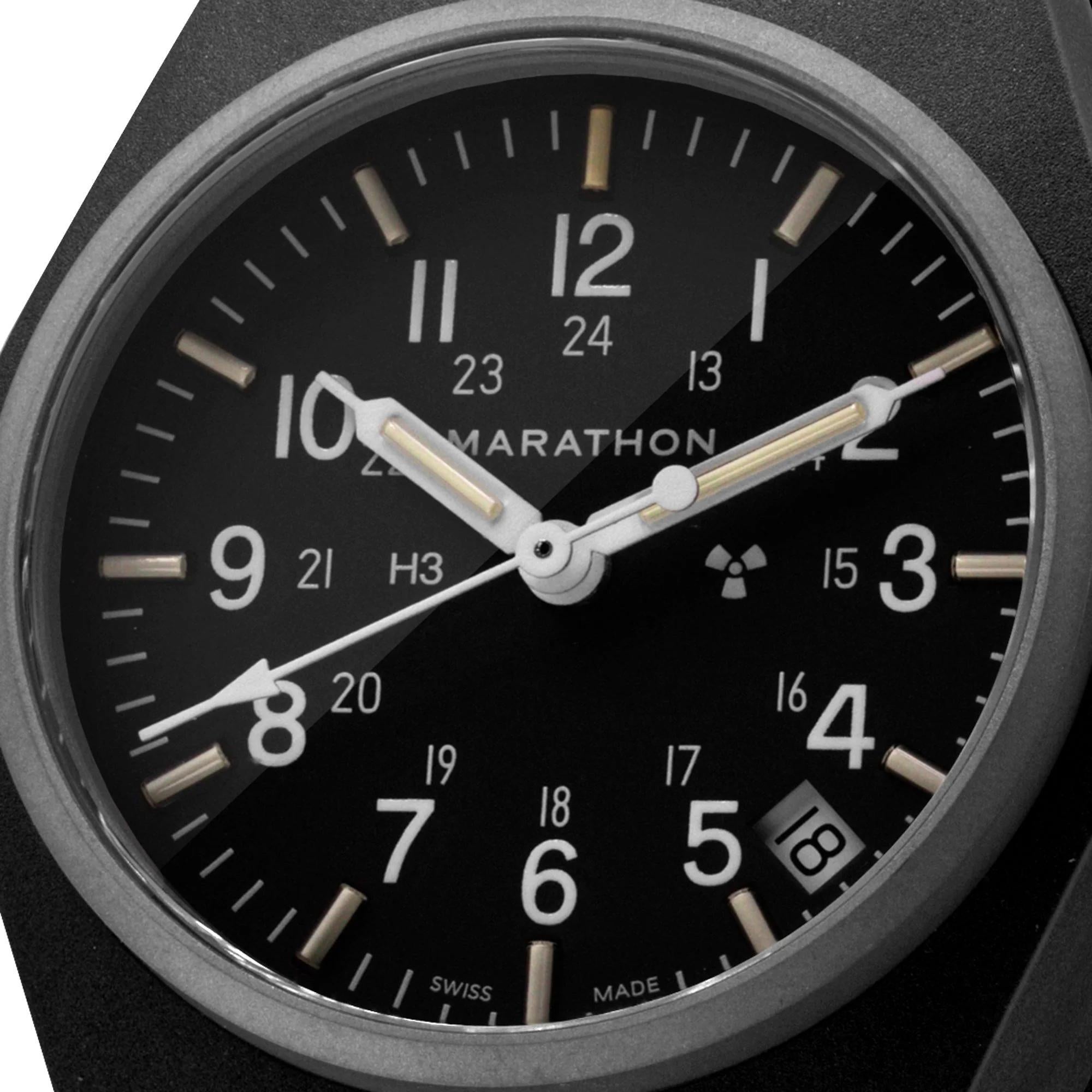 Marathon Black General Purpose Quartz with Date (GPQ-D) Black Dial Men's Watch WW194015BK-0101