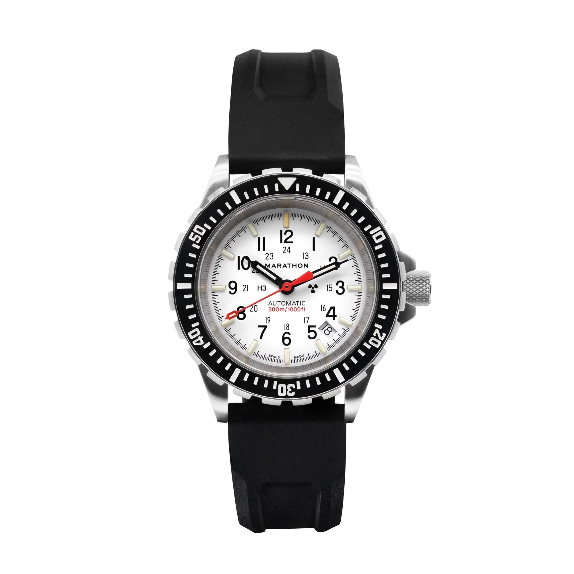 Marathon Arctic Edition Large Diver's Automatic White Dial Men’s Watch (GSAR) WW194006SS-0530