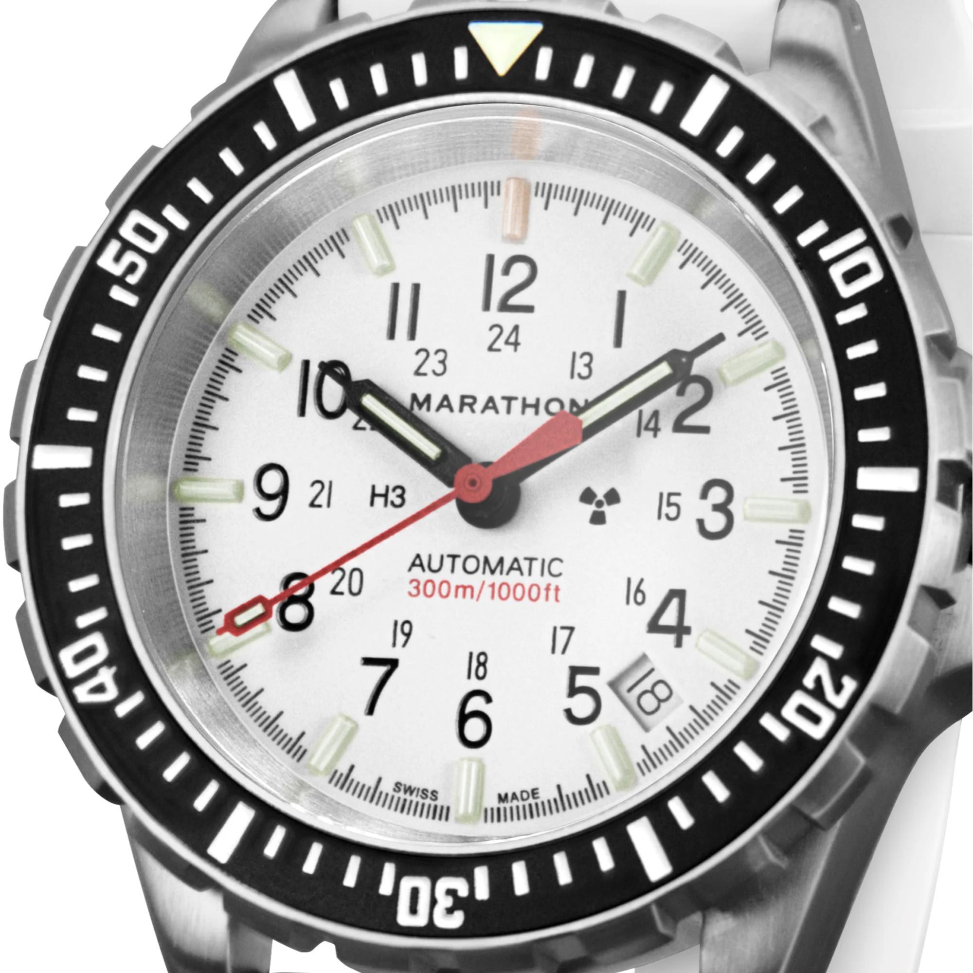 Marathon Arctic Edition Large Diver's Automatic White Dial Men’s Watch (GSAR) WW194006SS-0530