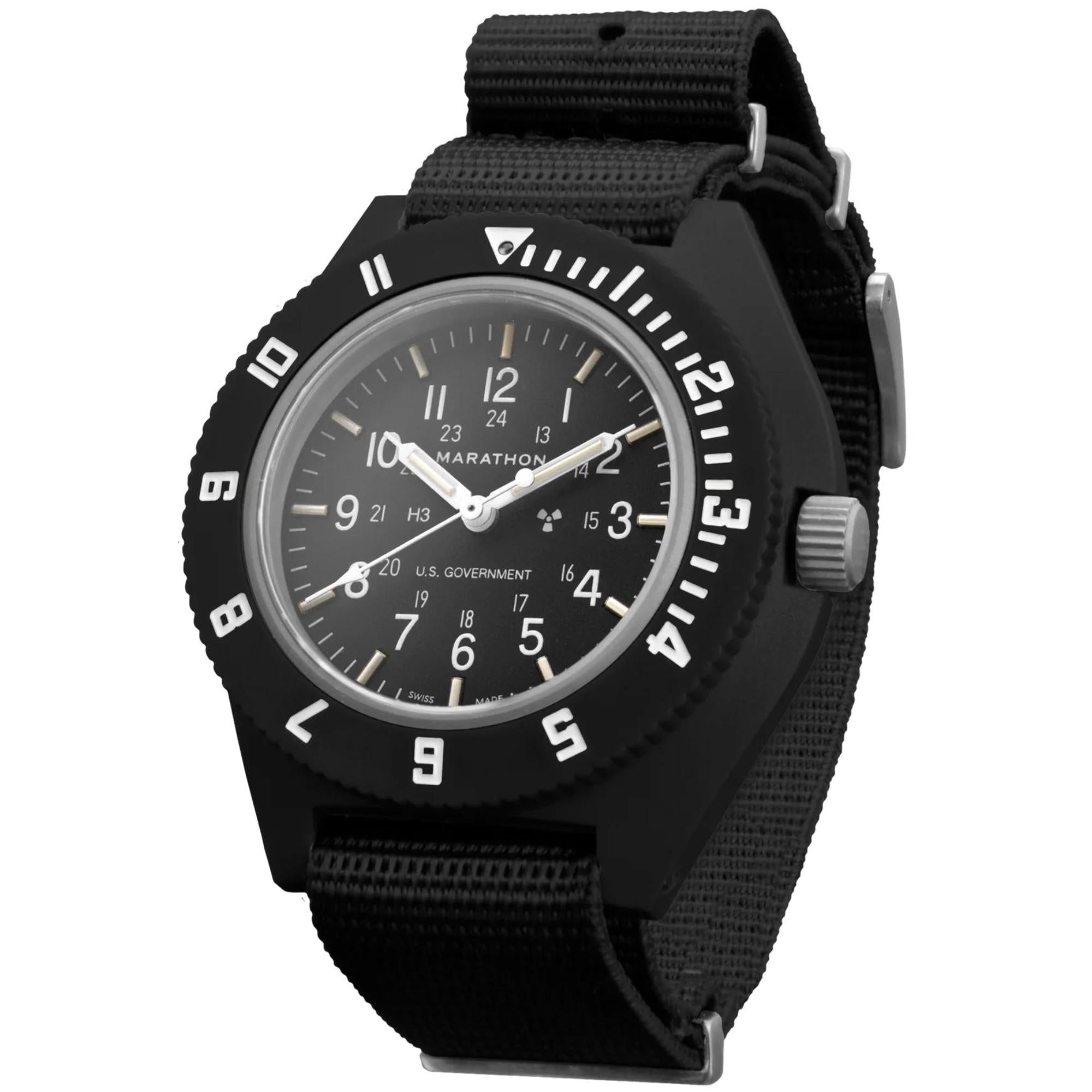 Marathon Pilot's Navigator Quartz Black Dial Men's Watch WW194001BK-0004
