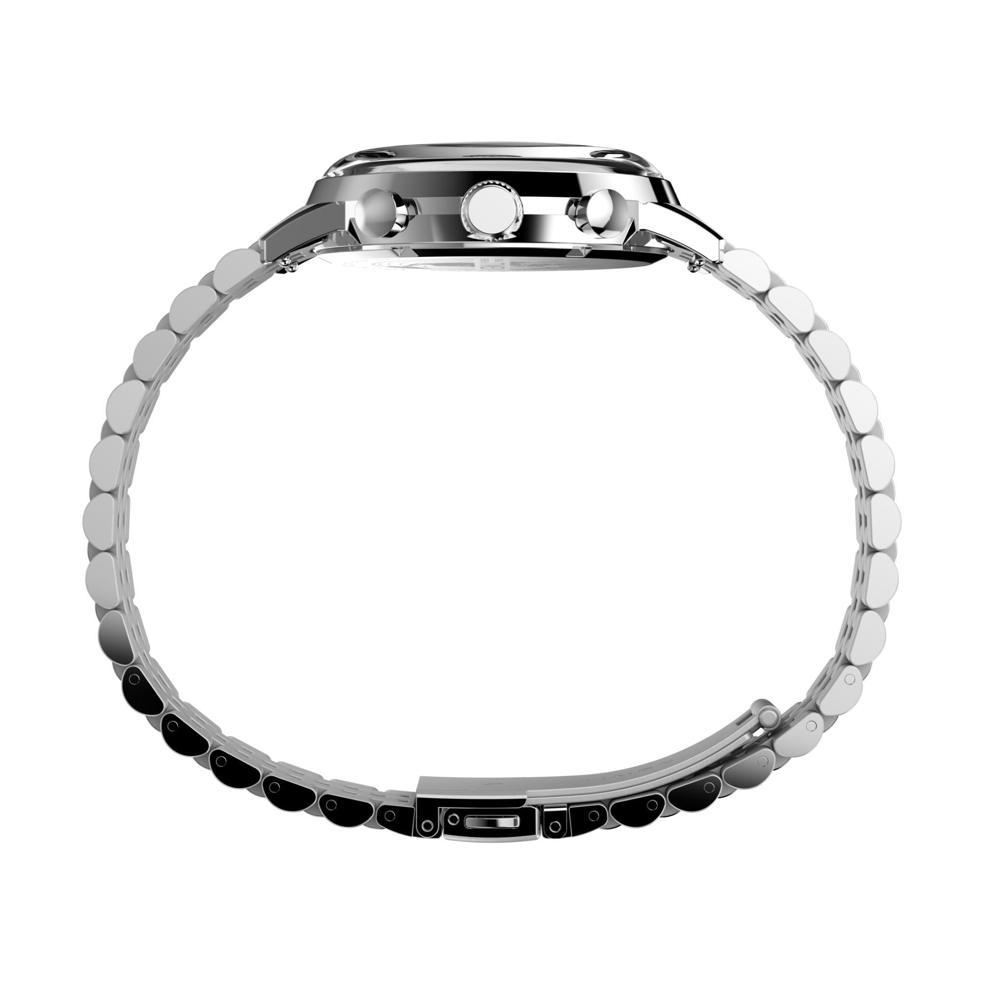 Timex Marlin Quartz Chronograph Silver Dial Stainless Steel Bracelet Men’s Watch TW2W10400