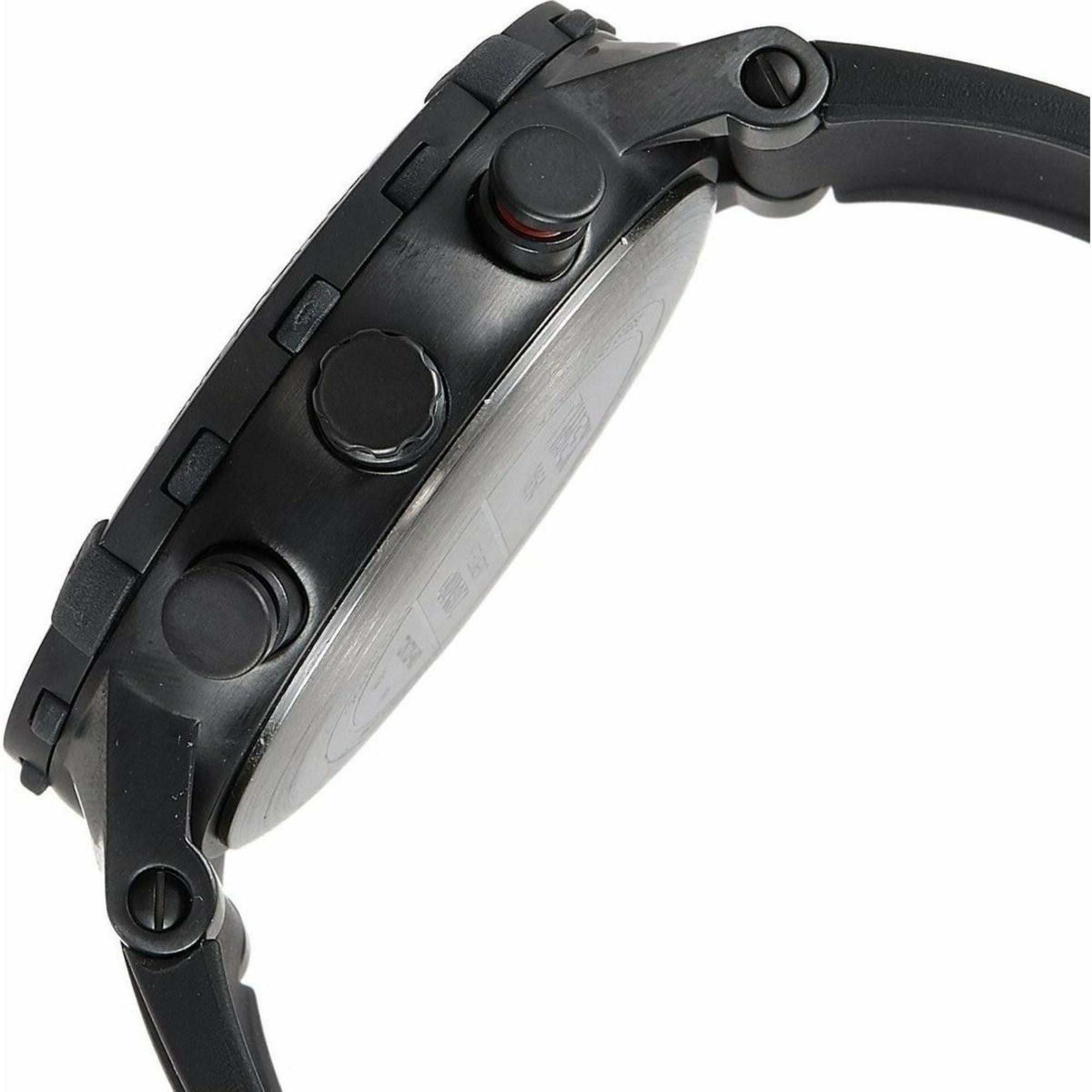 Timex IQ Tide Temp Compass Black Dial Rubber Strap Men’s Watch T2N720