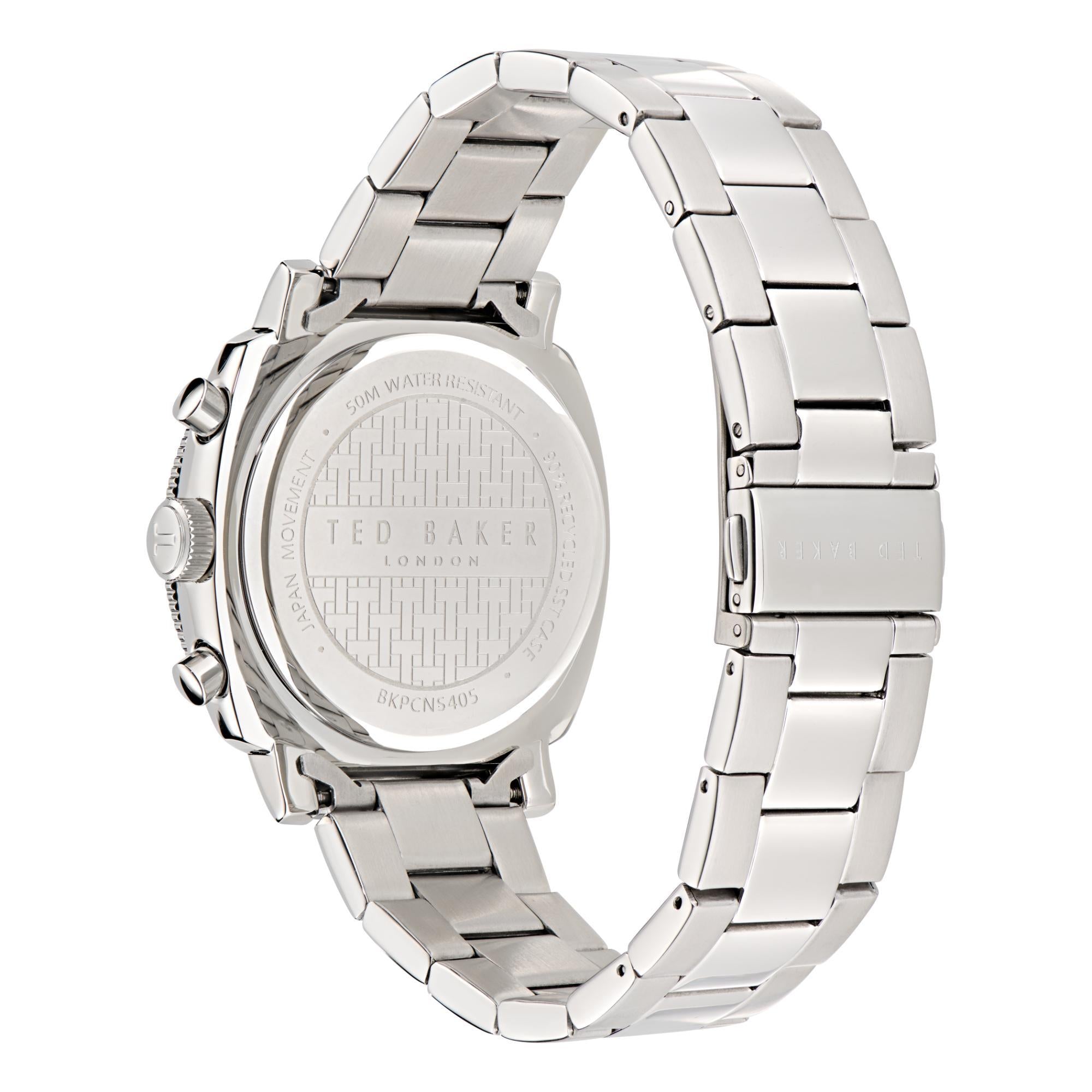 Ted Baker Caine Urban Stainless Steel Black Dial Men's Watch BKPCNS405