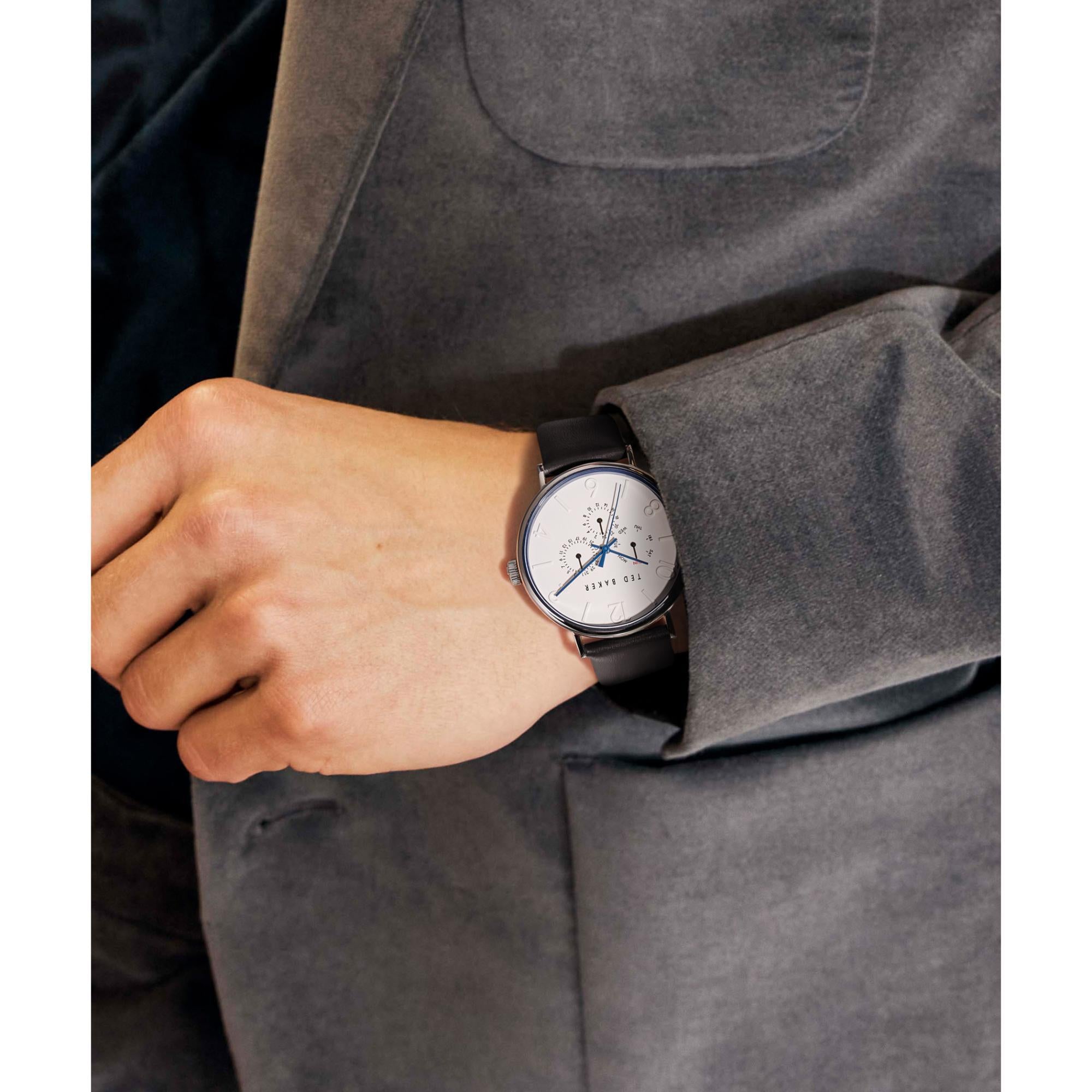 Ted Baker Phylipa Stainless Steel White Dial Men's Watch BKPPGF206