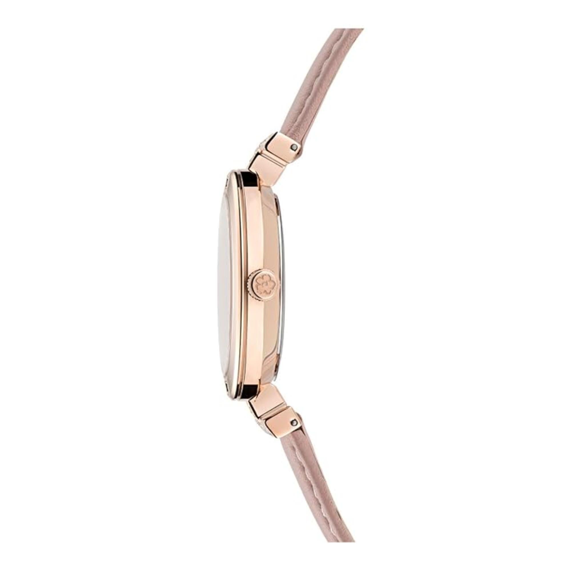 Ted Baker Pink Dial Leather Strap Ladies Watch BKPDAF302