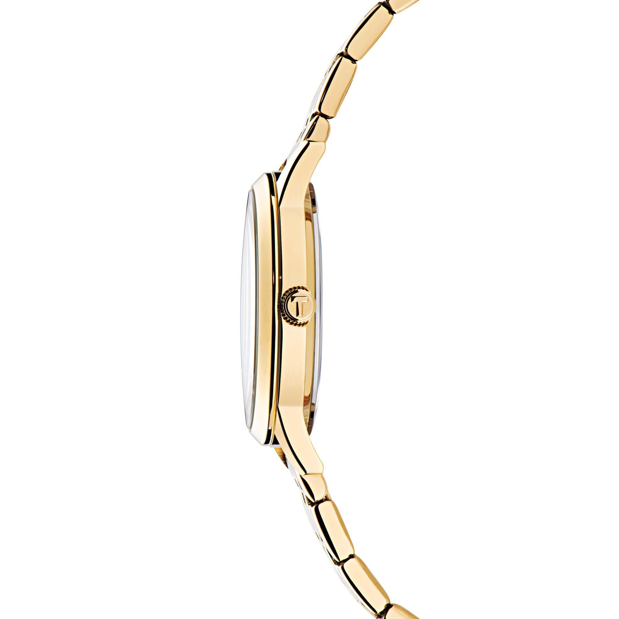 Ted Baker Fitzrovia Fashion Rose Gold-Tone Stainless Steel Black Dial Ladies Watch BKPFZS405
