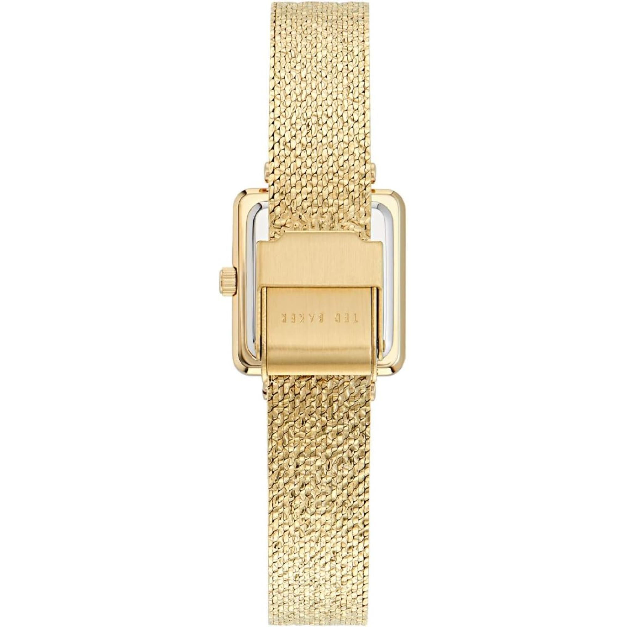 Ted Baker Gold-Tone Mesh Strap Green Dial Ladies Watch BKPMSF306