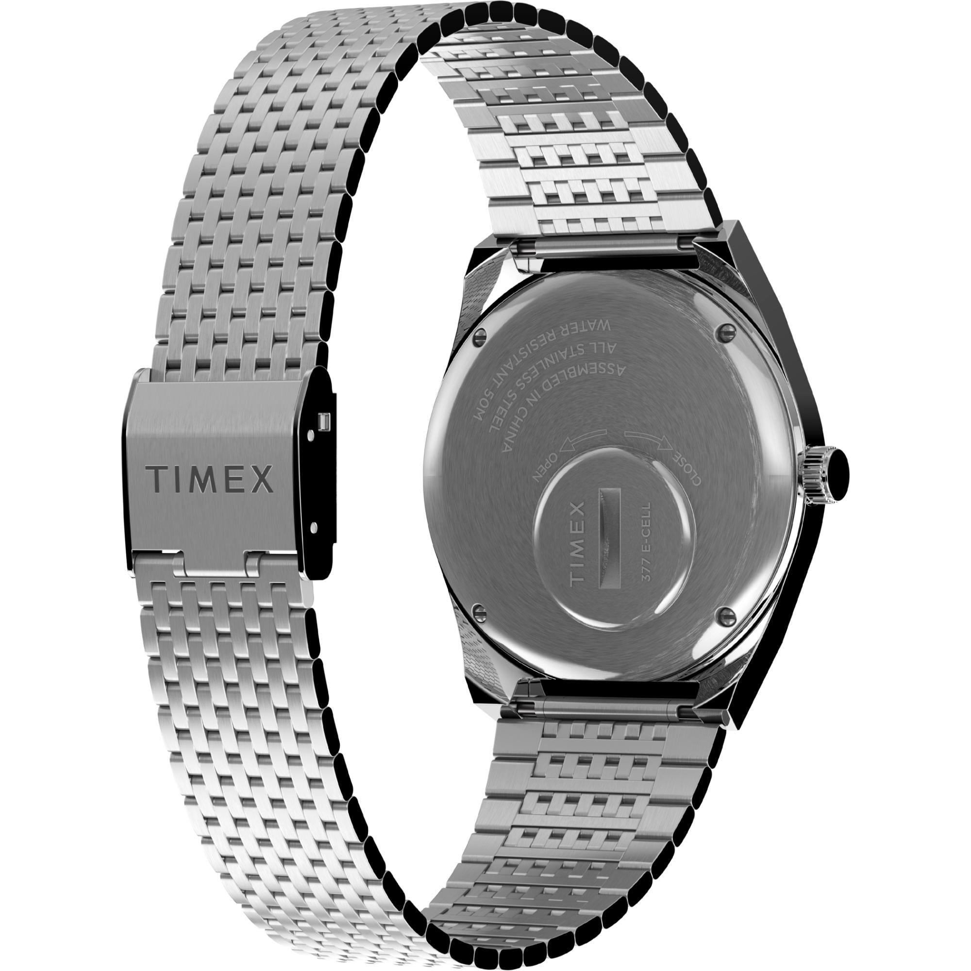 Timex Q Falcon Eye Stainless Steel Green Dial Men's Watch TW2U95400