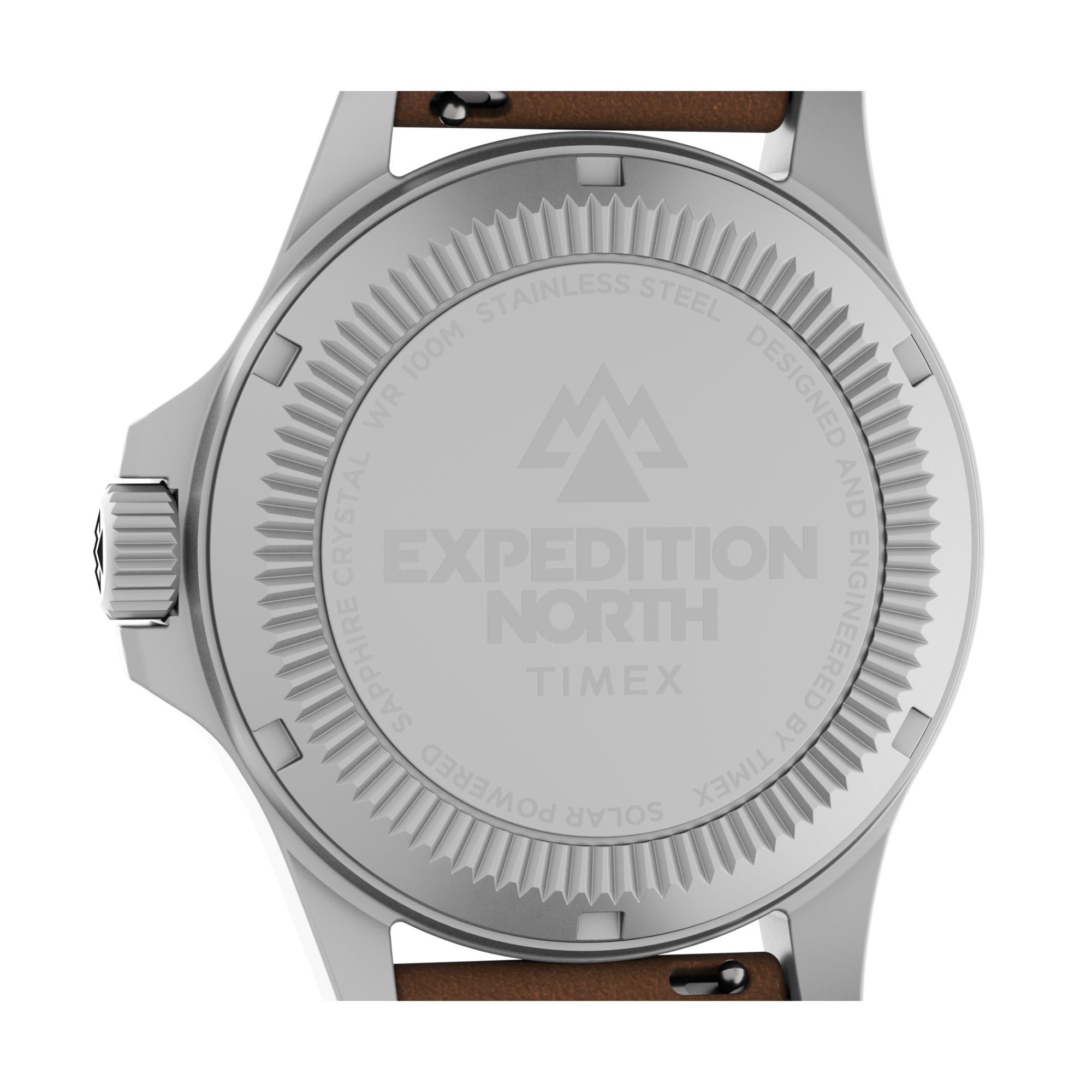 Timex Expedition North® Field Solar Blue Dial Men's Watch with Brown Leather Strap TW2V03600