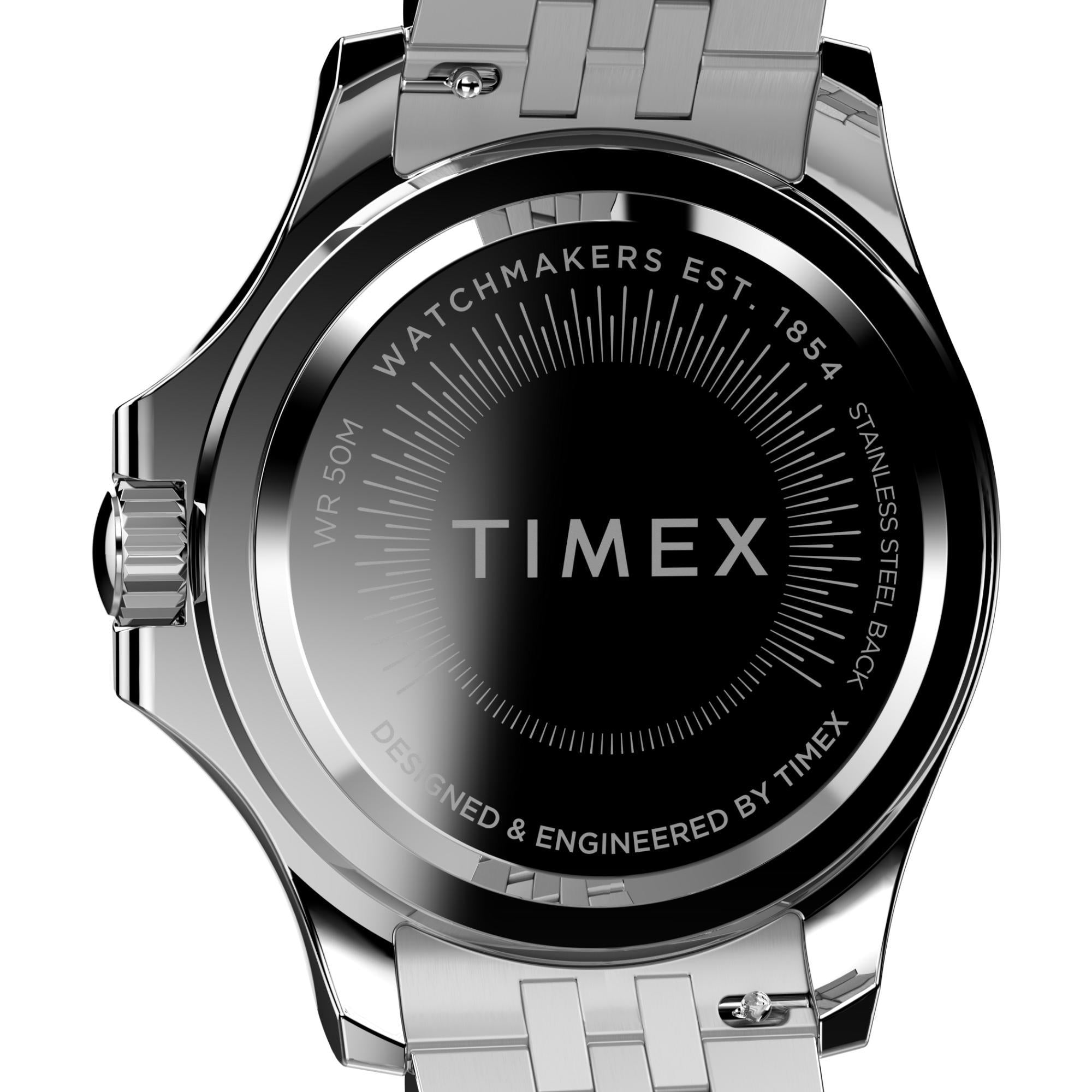 Timex Kaia Multifunction Silver-Tone Crystal Accent Blue Dial Women’s Watch TW2V79600
